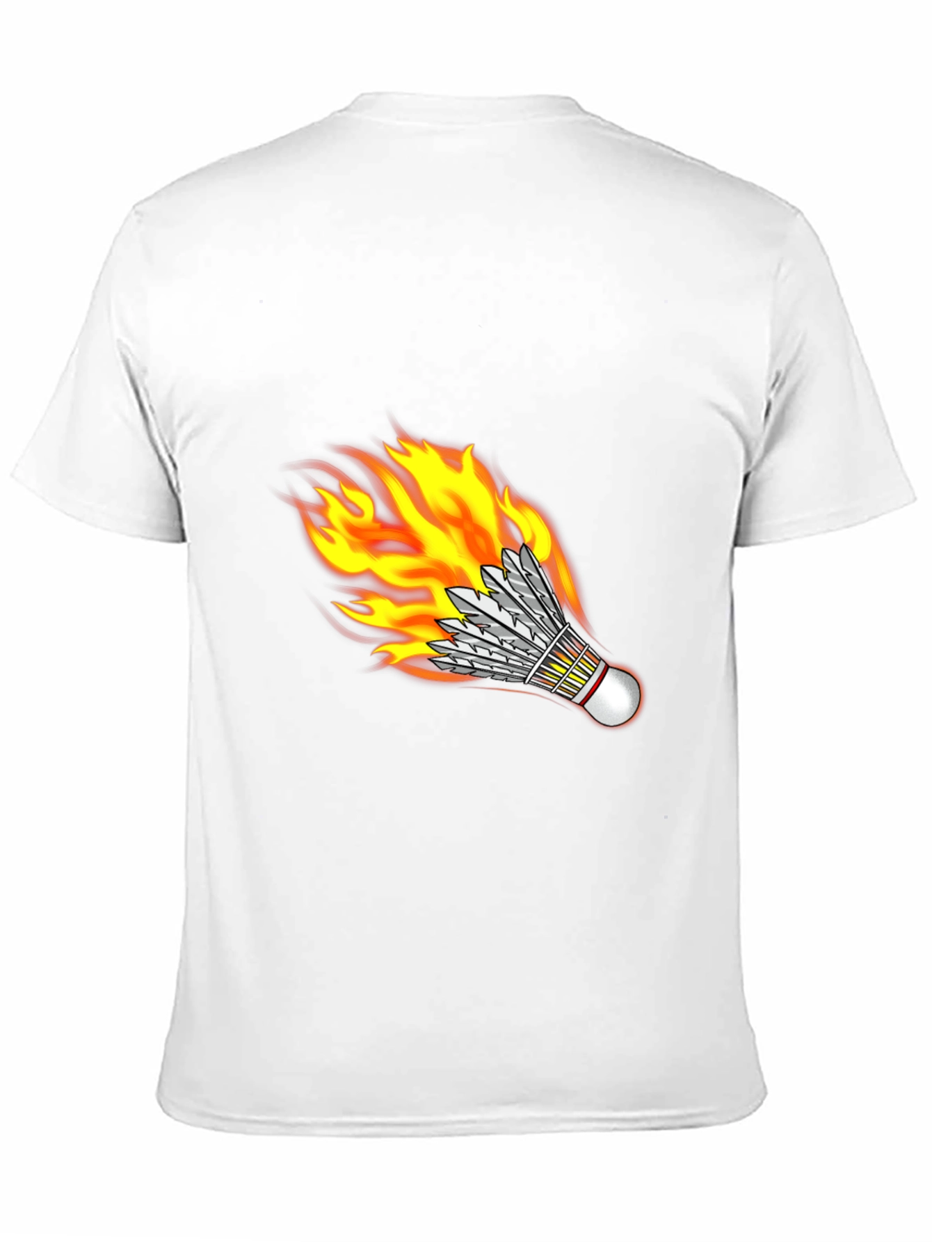 Flaming Shuttlecock Graphic Tee