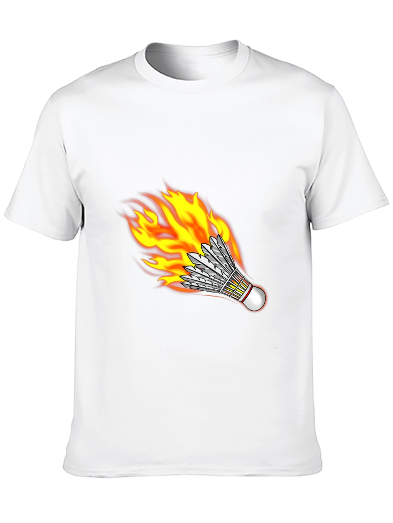 Flaming Shuttlecock Graphic Tee