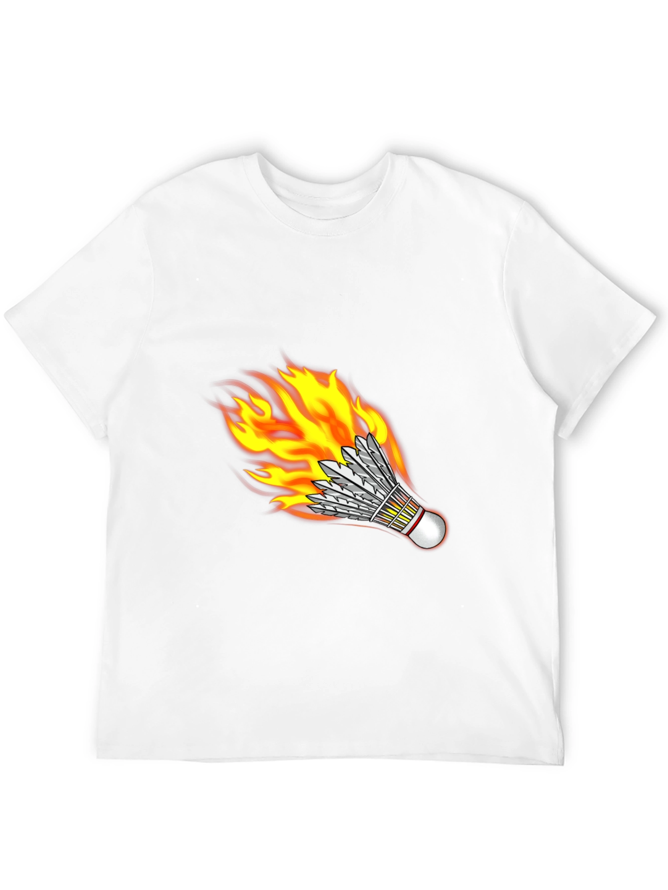 Flaming Shuttlecock Graphic Tee