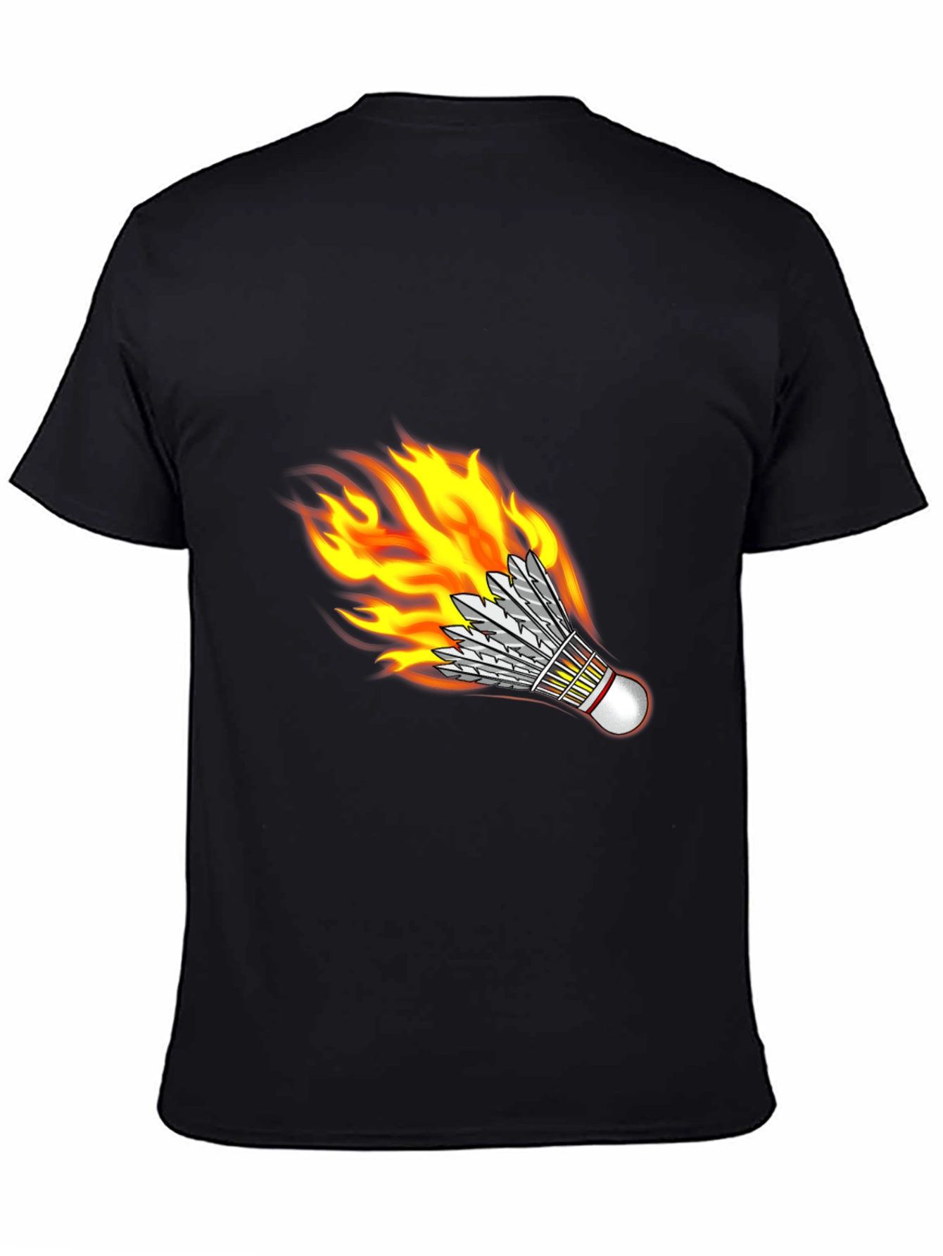 Flaming Shuttlecock Graphic Tee