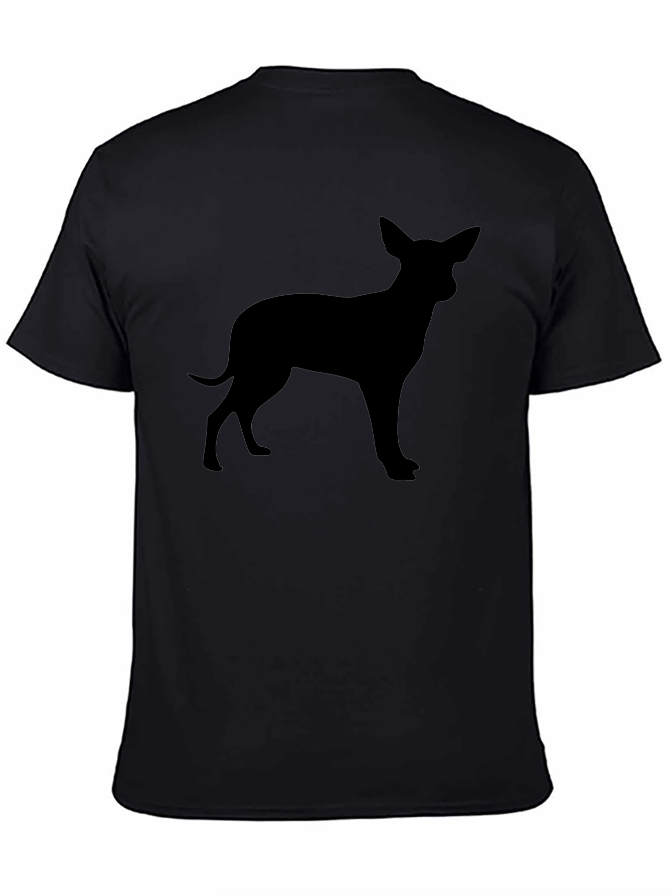 Chihuahua Silhouette Black T-Shirt - Dog Lover Tee
