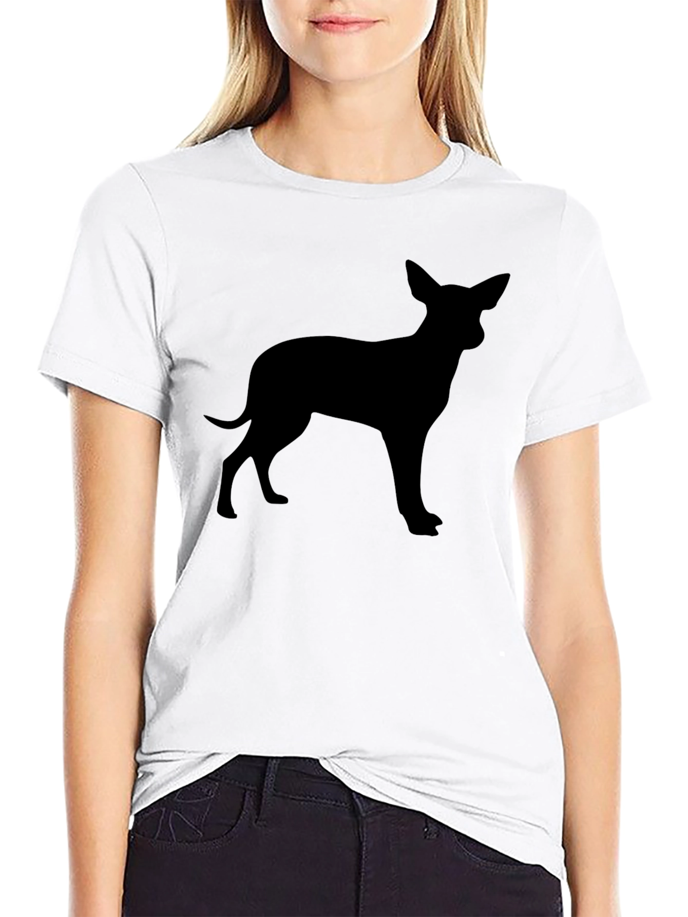 Chihuahua Silhouette Black T-Shirt - Dog Lover Tee