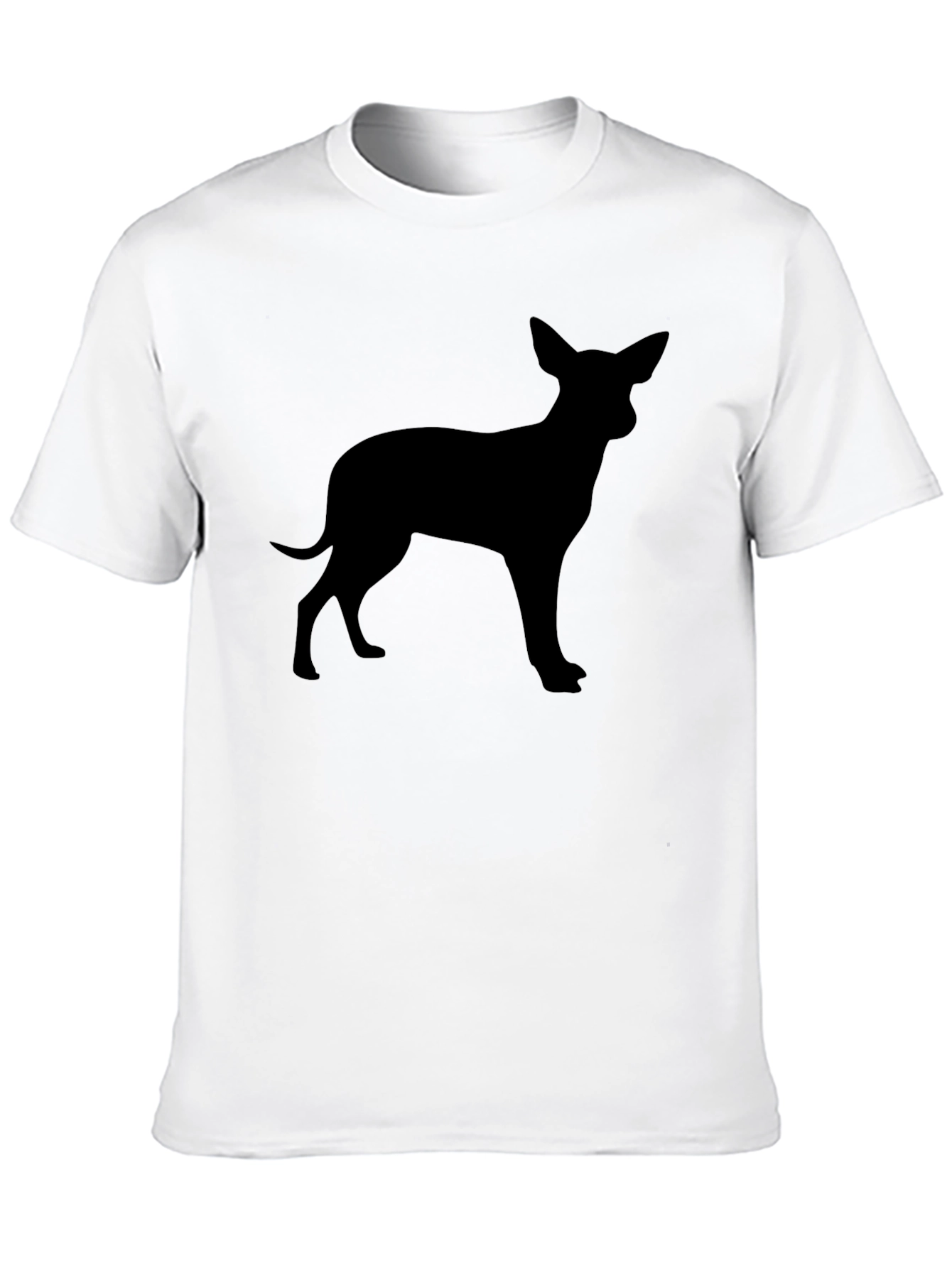 Chihuahua Silhouette Black T-Shirt - Dog Lover Tee
