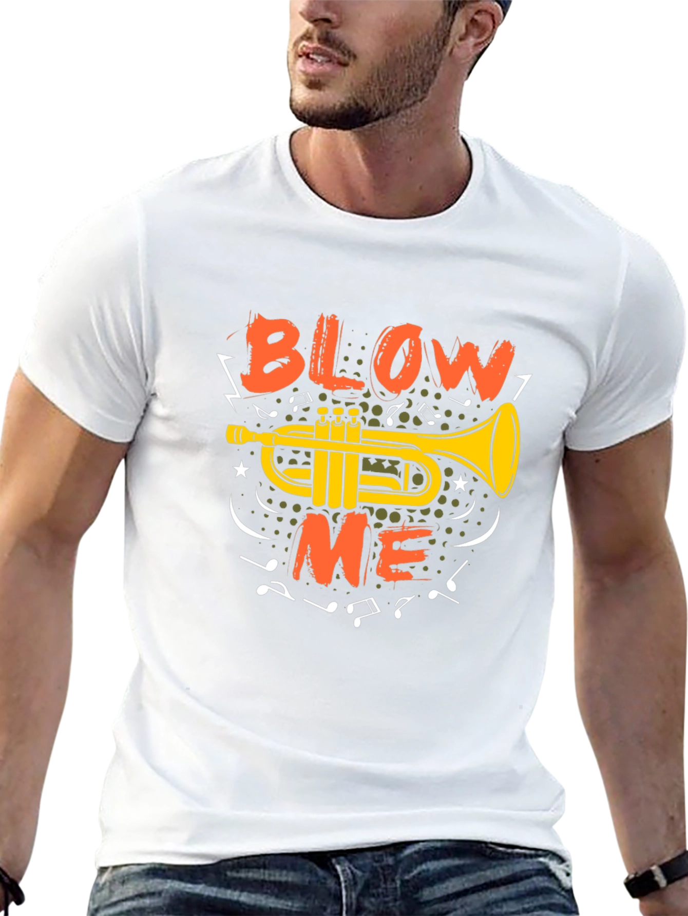 Blow Me Trumpet Graphic T-Shirt - Music Lover Tee