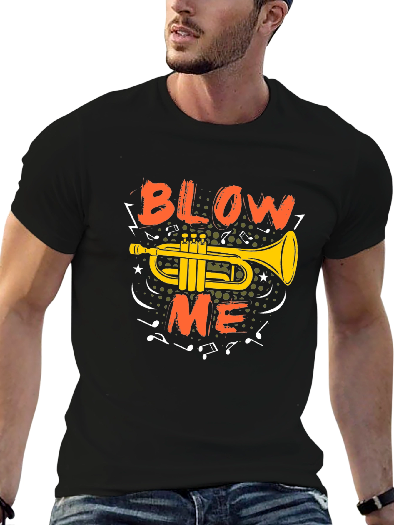 Blow Me Trumpet Graphic T-Shirt - Music Lover Tee