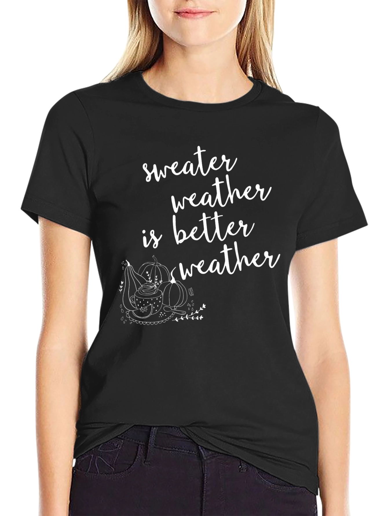 Sweater Weather T-Shirt Fall Graphic Tee