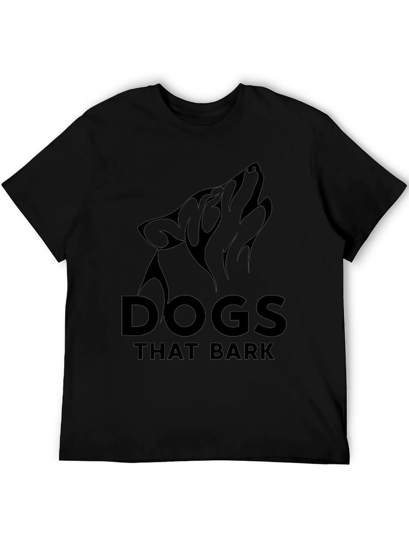 Dogs That Bark T-Shirt - Black Graphic Tee