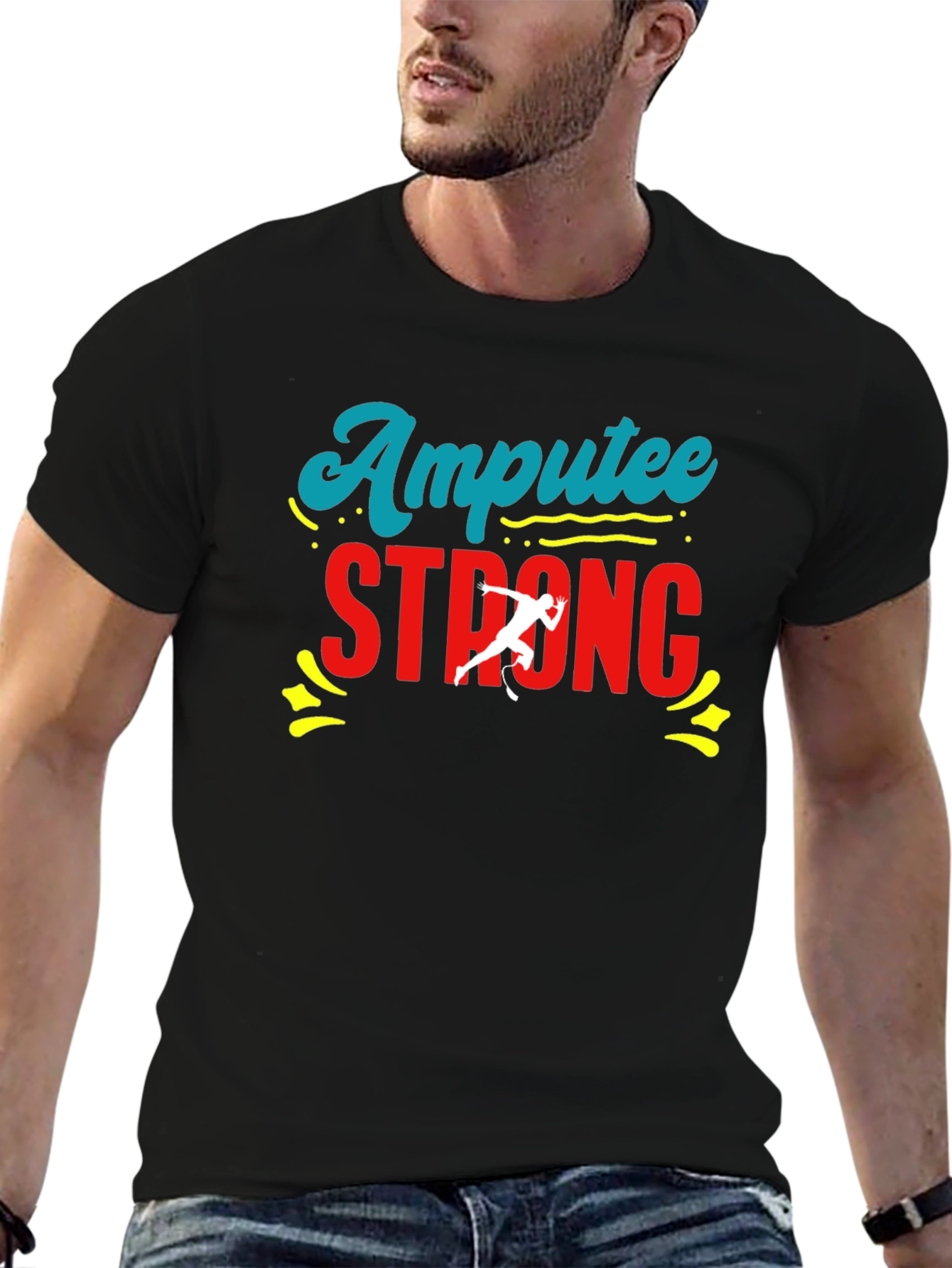 Amputee Strong Graphic T-Shirt - Show Your Support