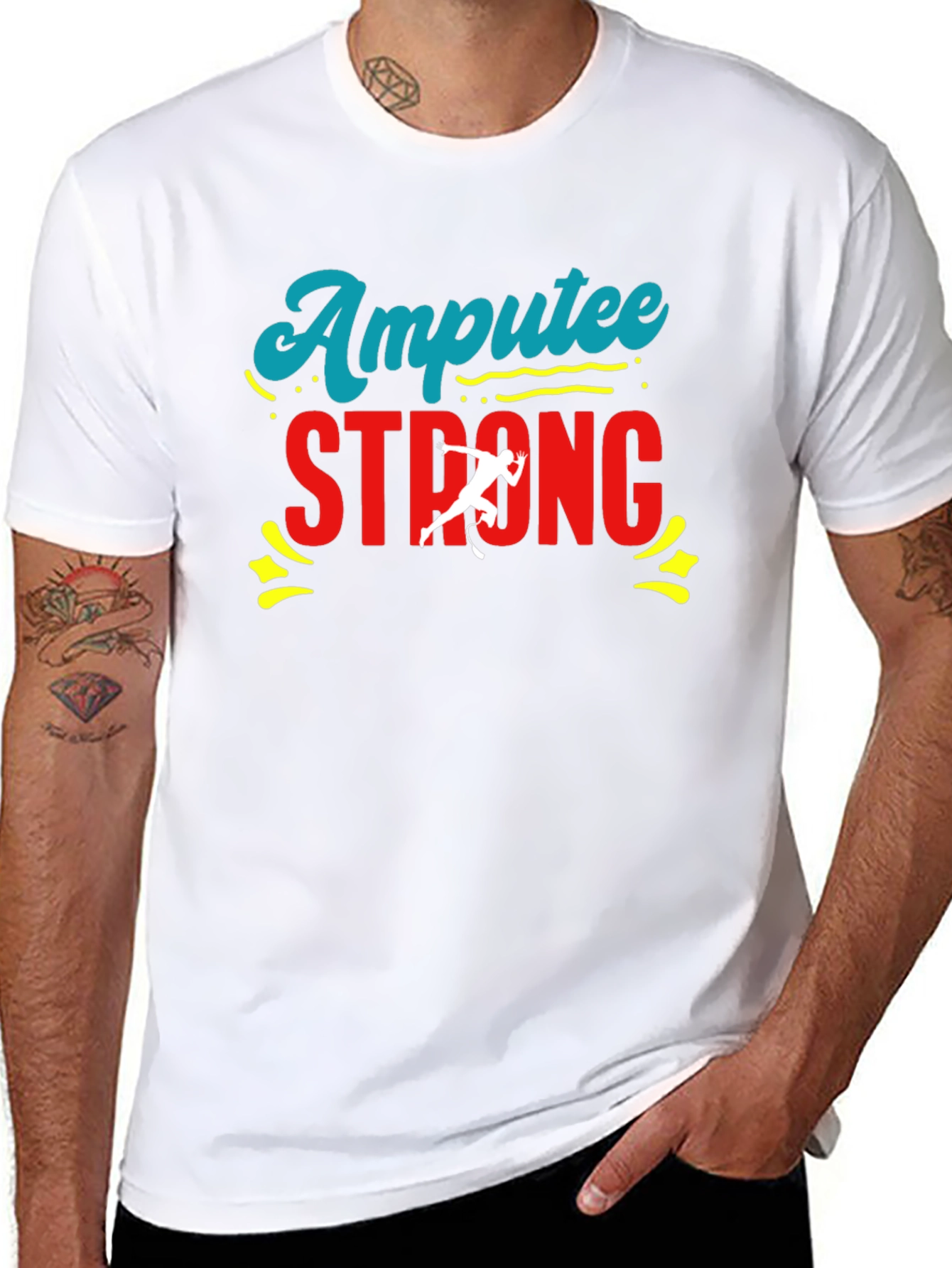 Amputee Strong Graphic T-Shirt - Show Your Support