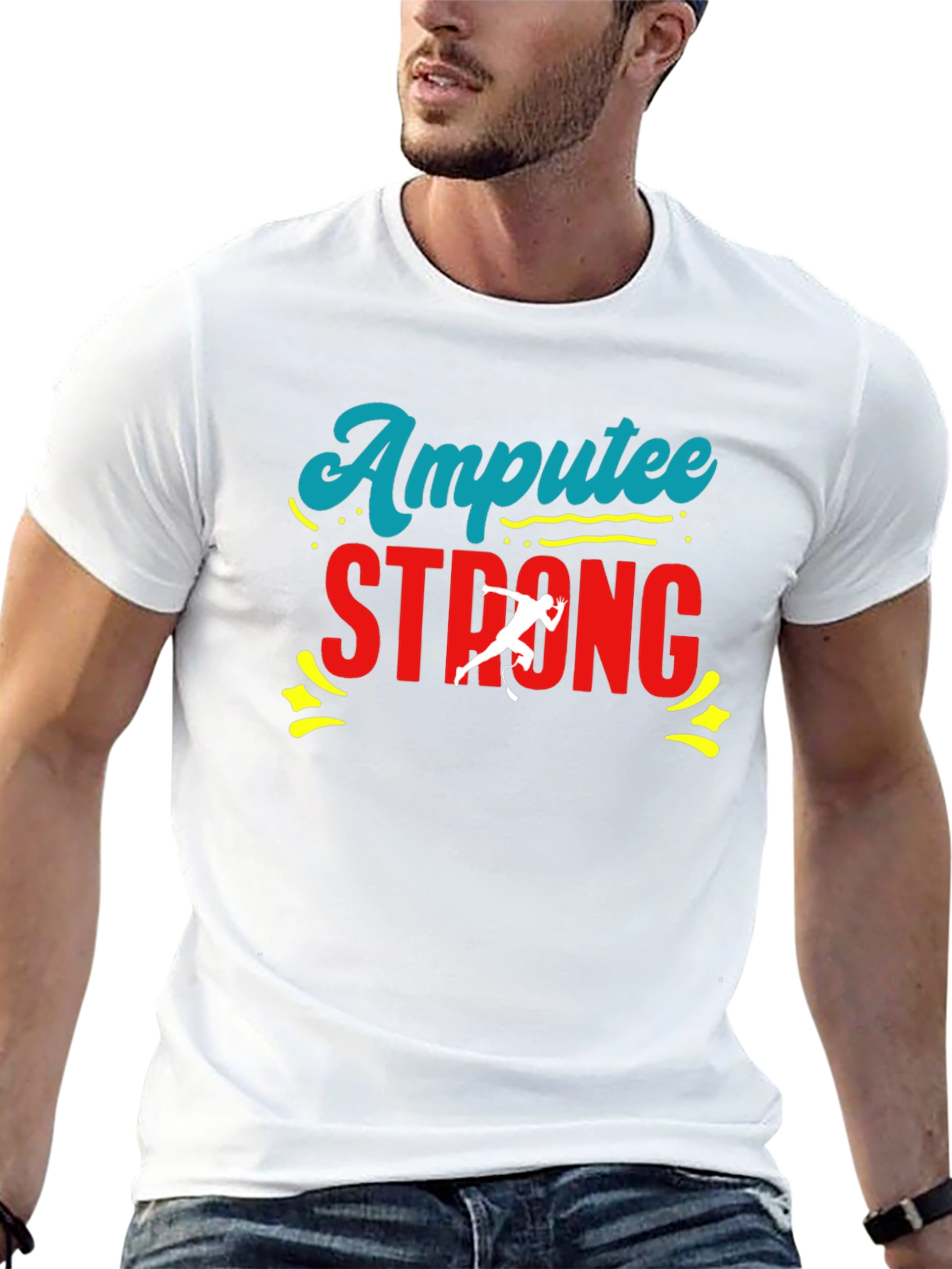 Amputee Strong Graphic T-Shirt - Show Your Support