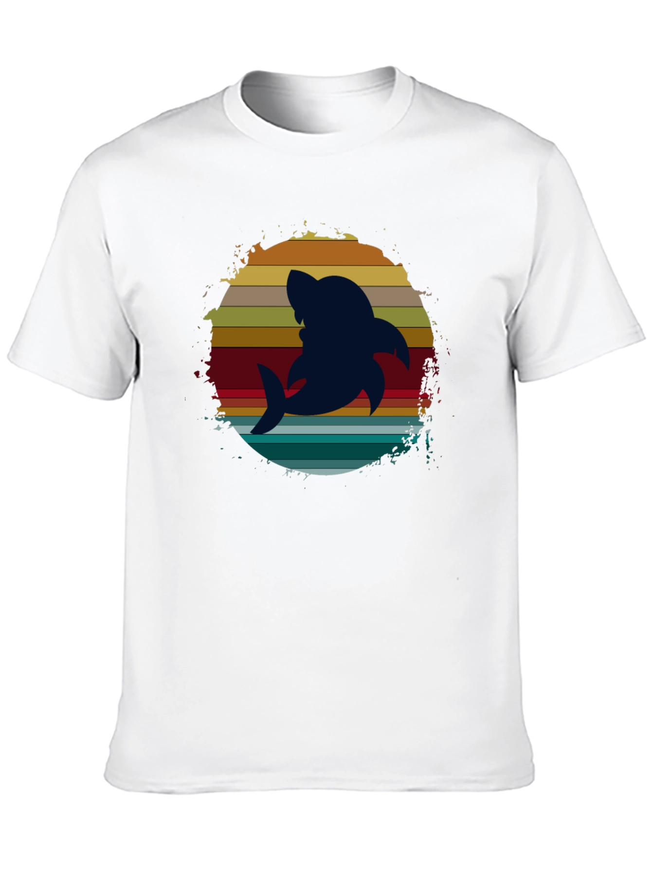 Retro Shark Graphic Tee - Stylish Comfort