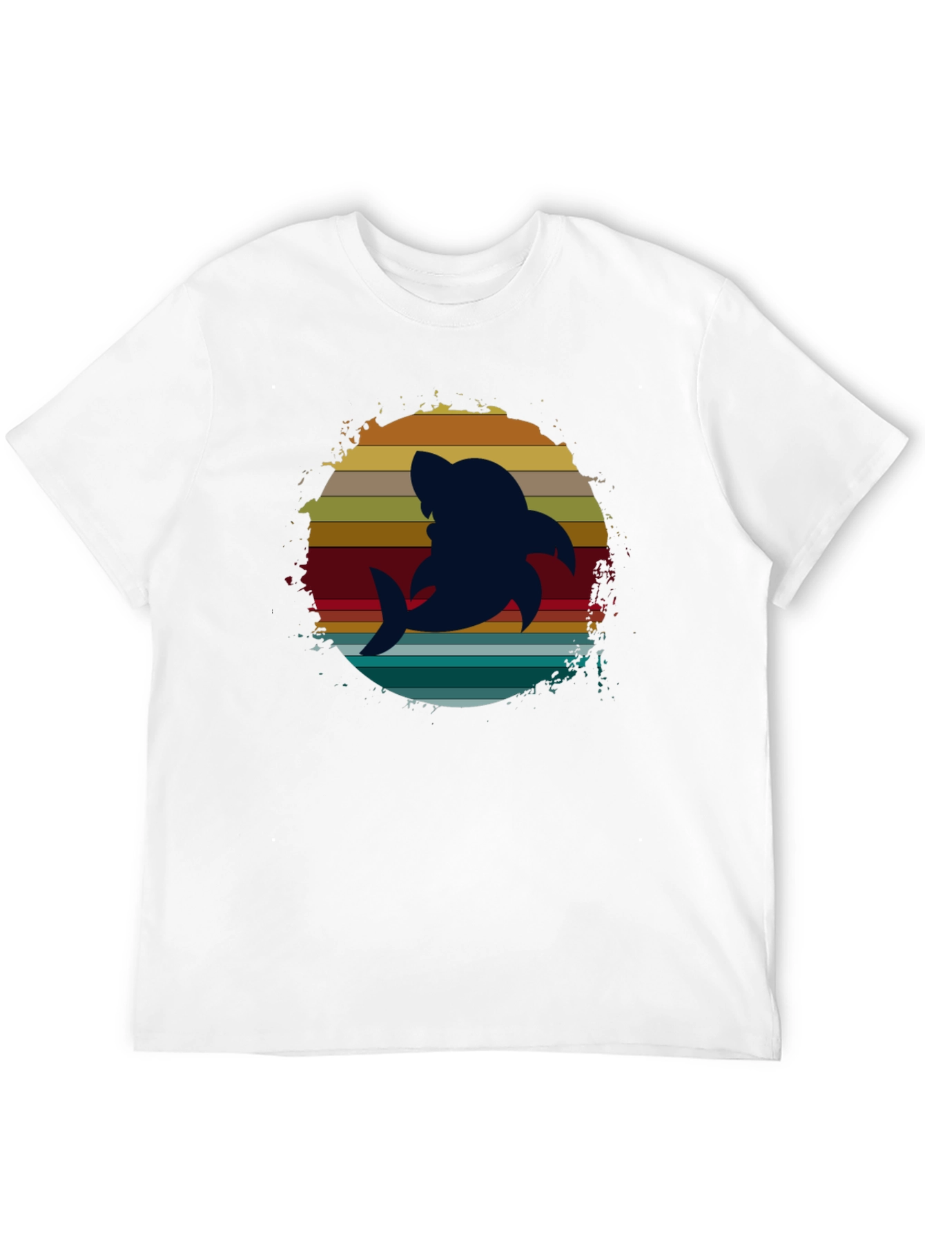 Retro Shark Graphic Tee - Stylish Comfort
