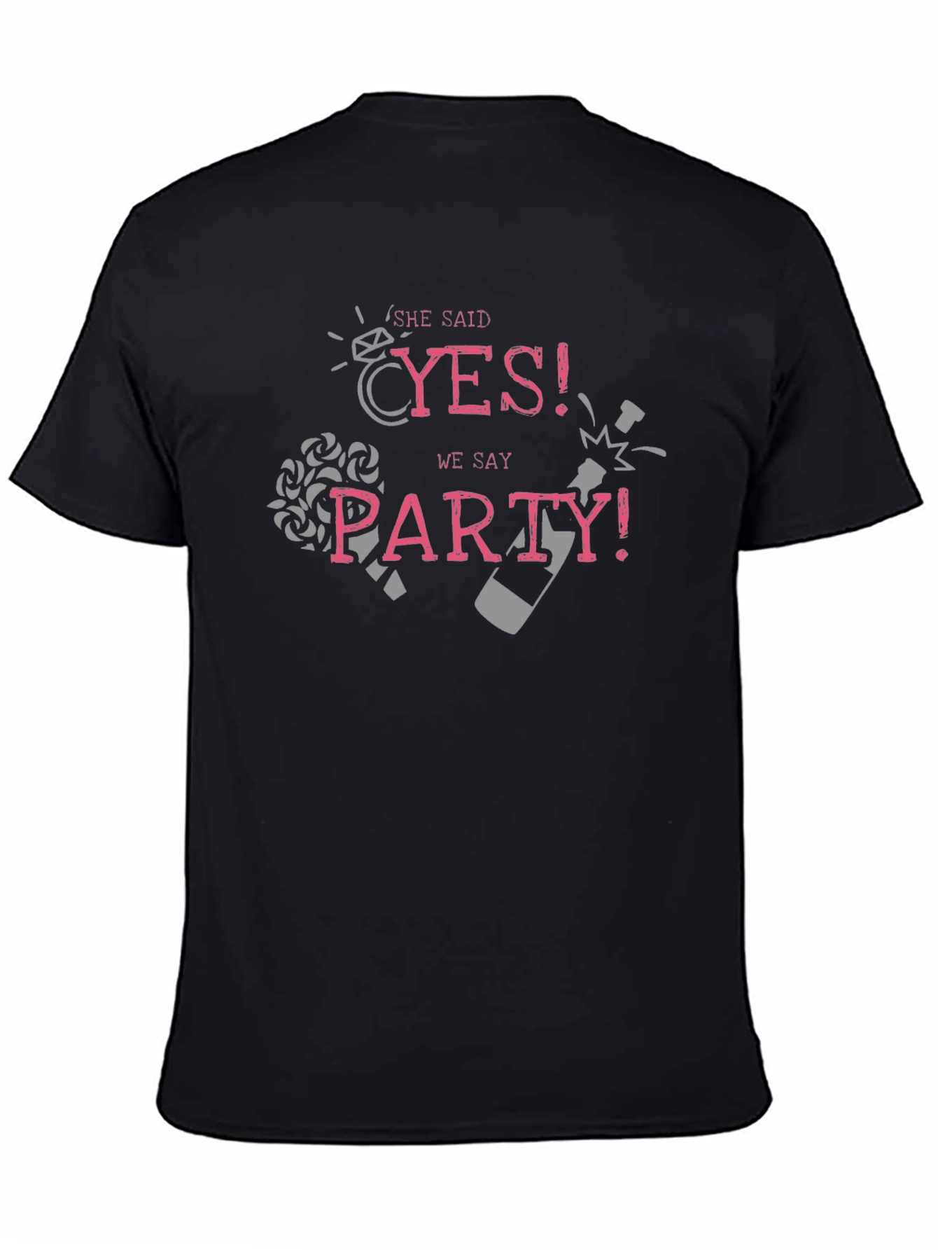 She Said Yes! Party T-Shirt for Engagement Celebration