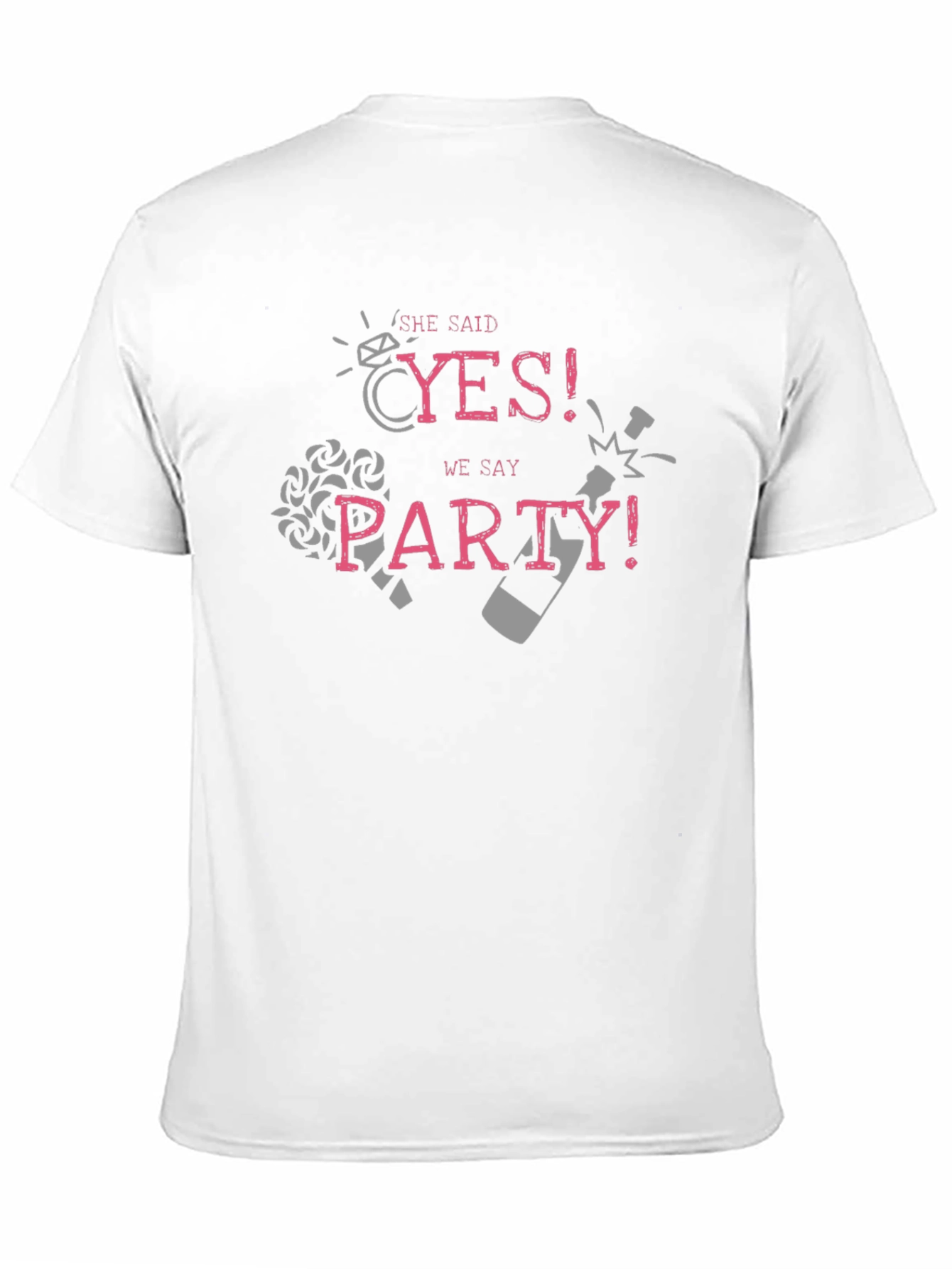 She Said Yes! Party T-Shirt for Engagement Celebration