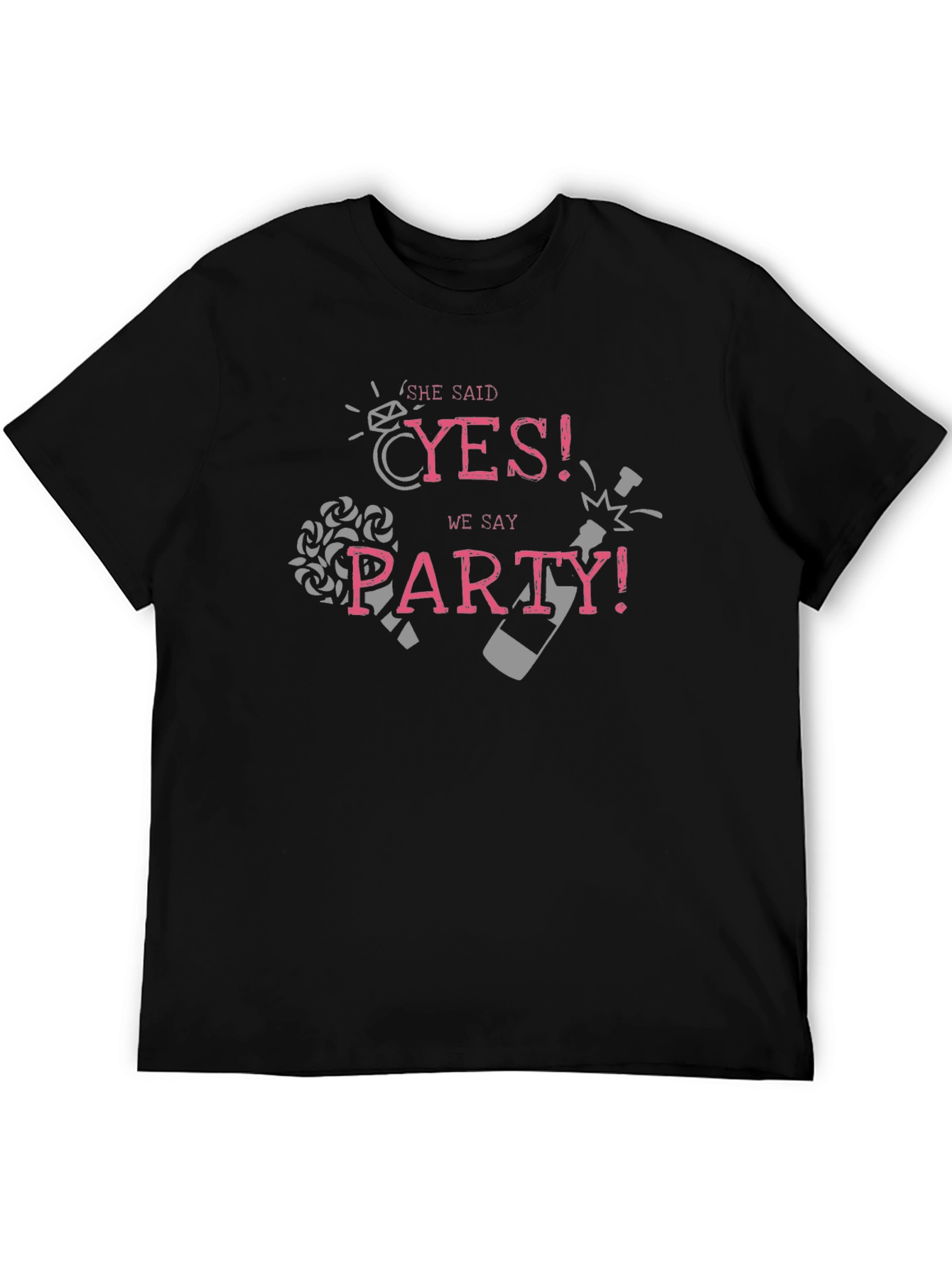 She Said Yes! Party T-Shirt for Engagement Celebration