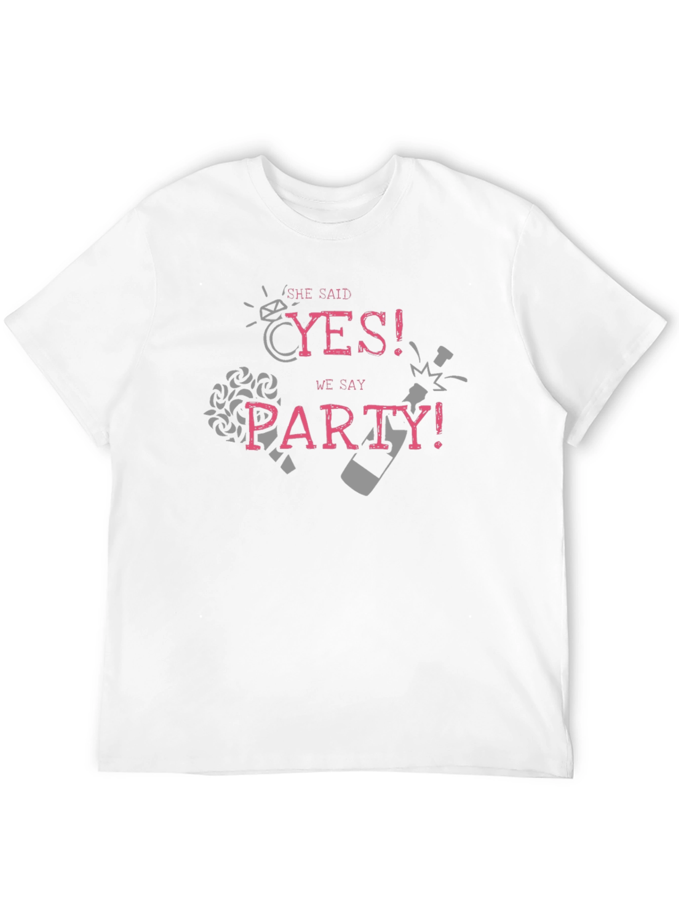 She Said Yes! Party T-Shirt for Engagement Celebration