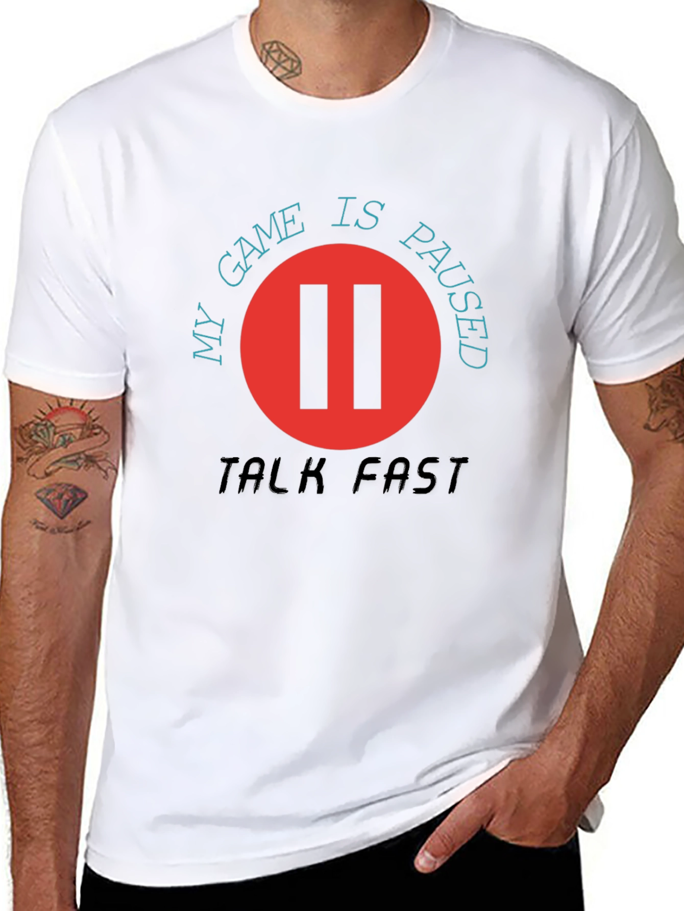 My Game is Paused - Talk Fast T-Shirt