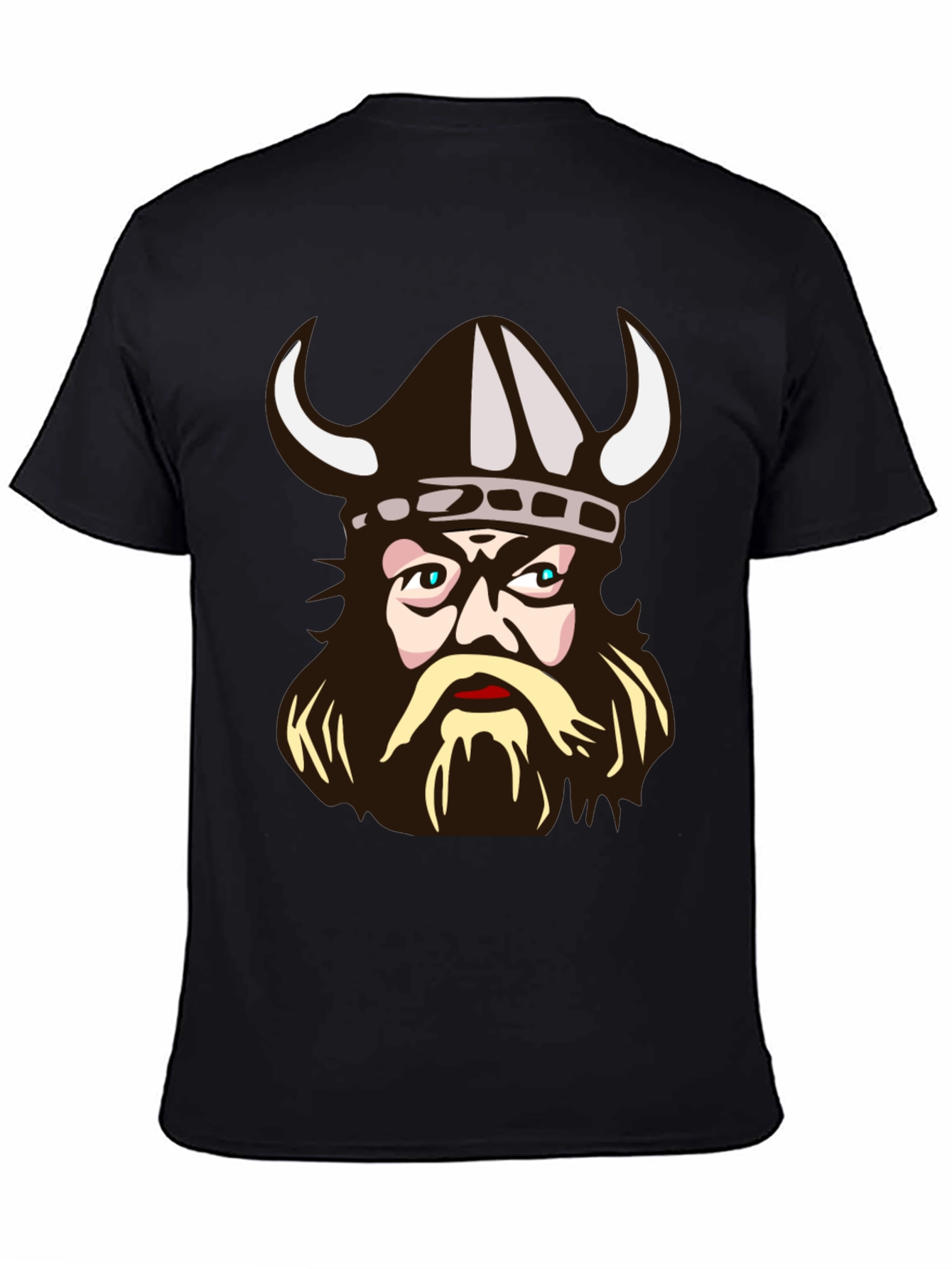 Viking Warrior Graphic T-Shirt - Black