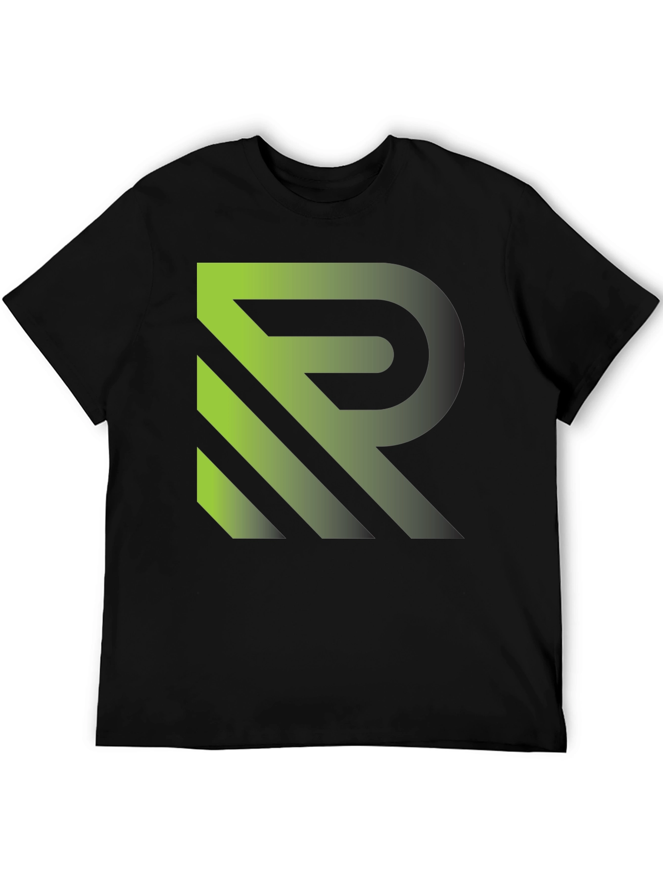 Modern R Graphic Black T-Shirt