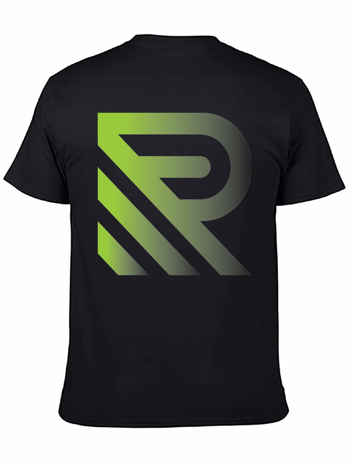 Modern R Graphic Black T-Shirt