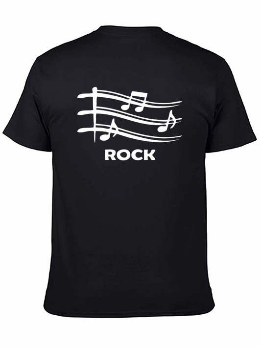 Rock Music Note Graphic Tee