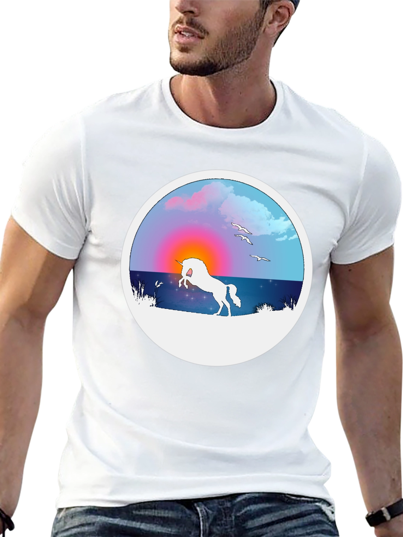 Unicorn Sunset Graphic Tee
