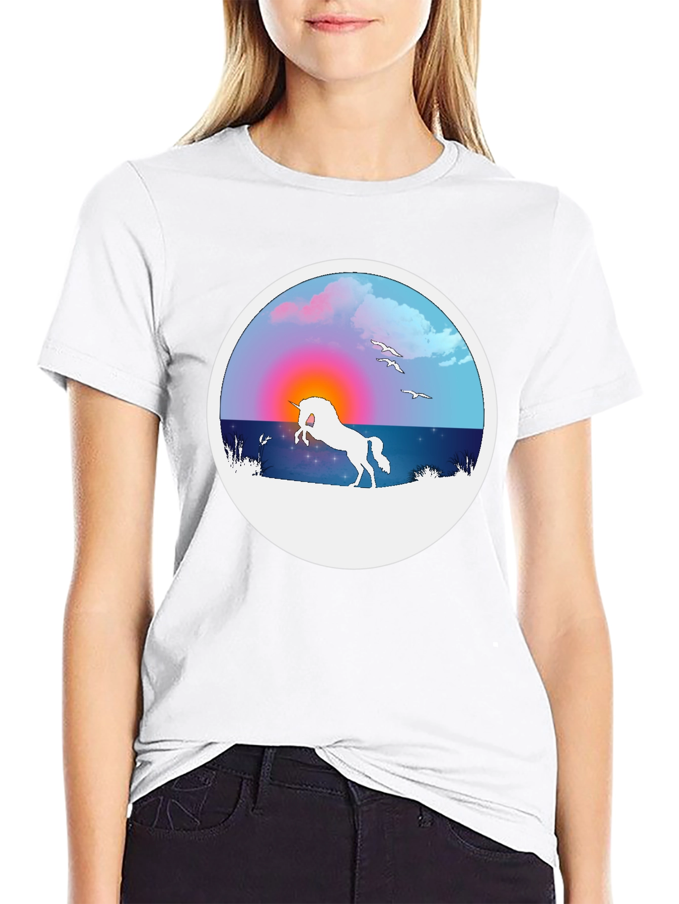 Unicorn Sunset Graphic Tee