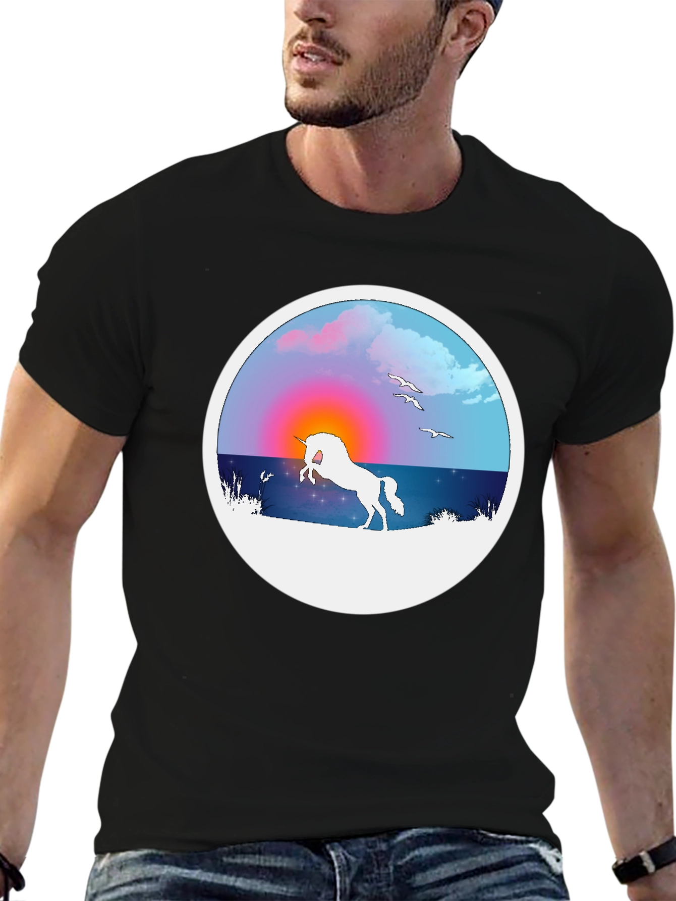 Unicorn Sunset Graphic Tee