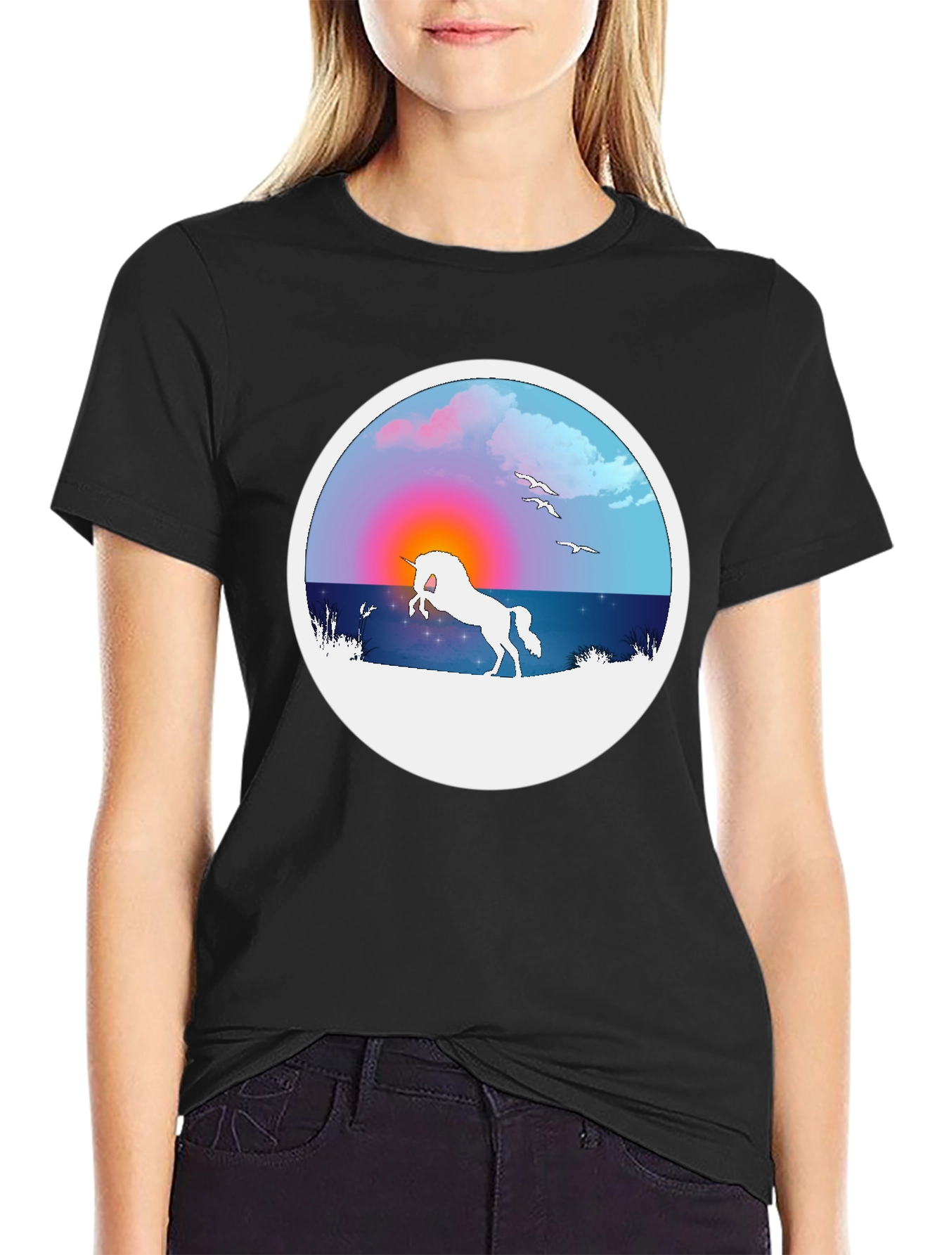 Unicorn Sunset Graphic Tee