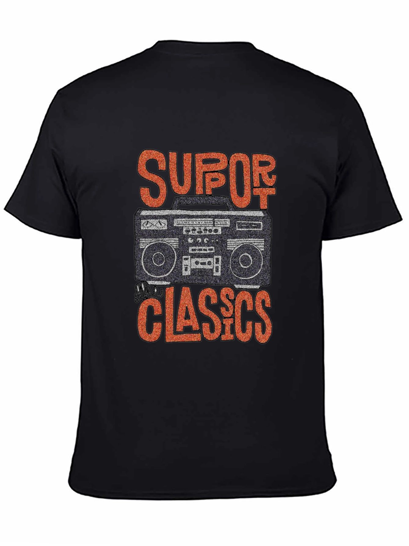 Retro Boombox Graphic T-Shirt - Classic Music Lover Tee