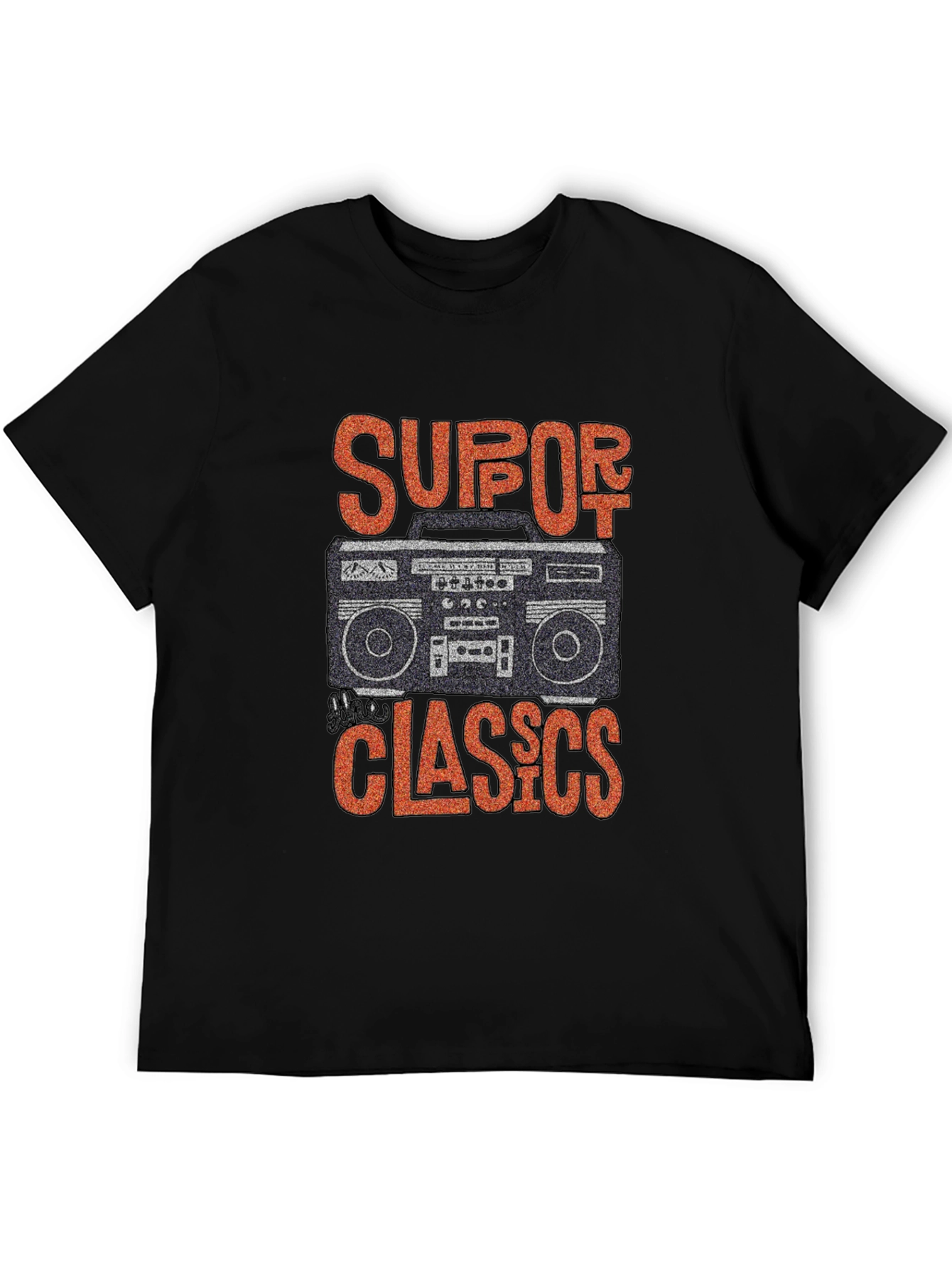 Retro Boombox Graphic T-Shirt - Classic Music Lover Tee