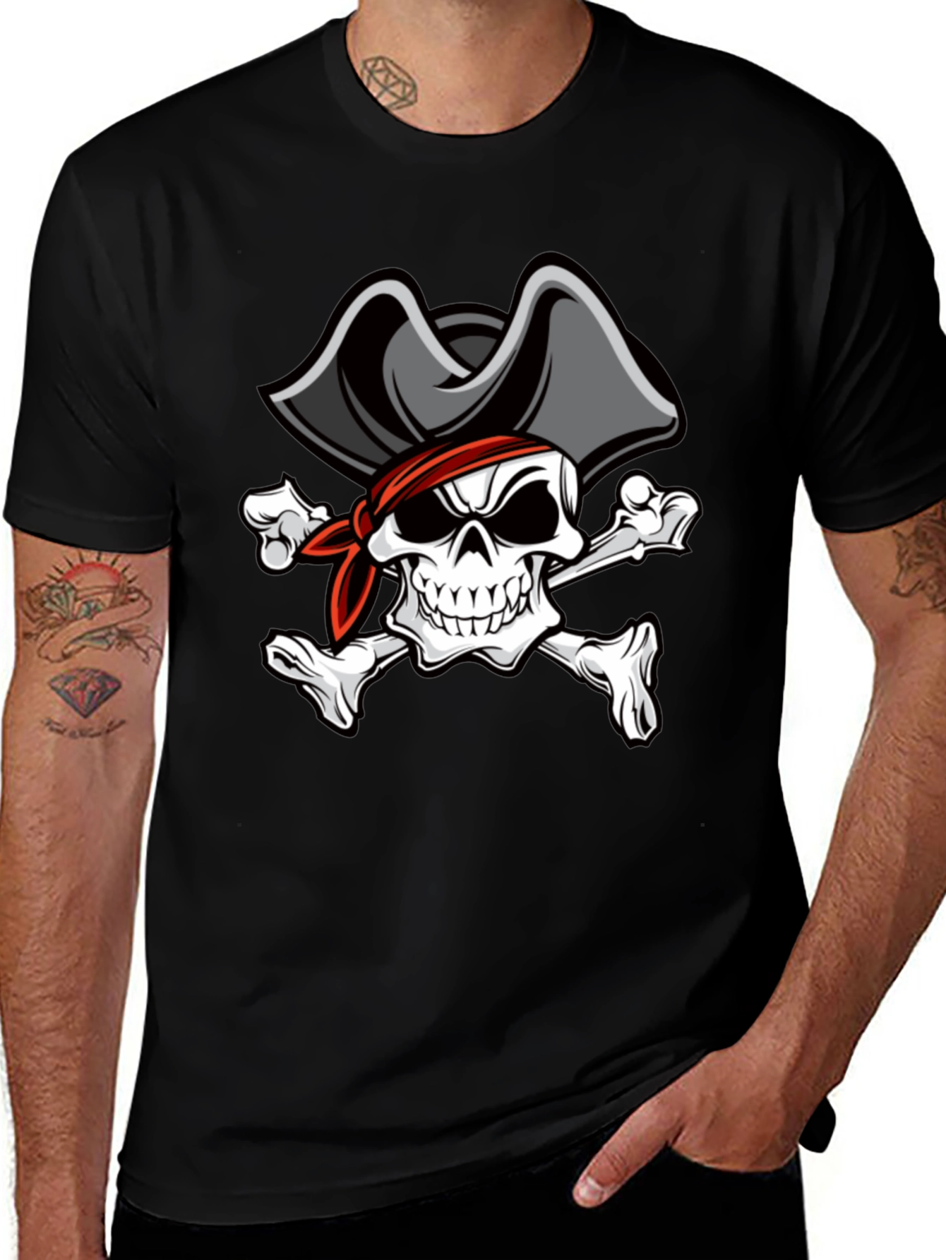 Pirate Skull T-Shirt - Classic Design