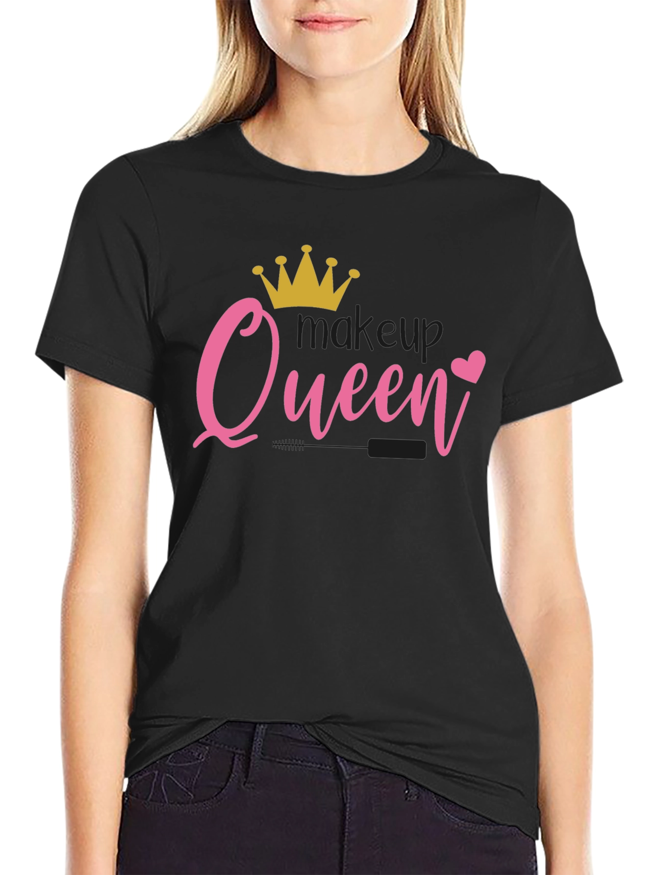 Makeup Queen T-Shirt - Black