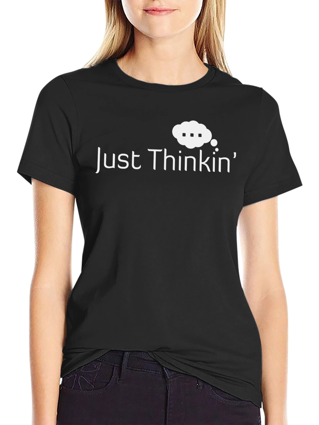 Just Thinkin Graphic Tee - Comfortable Everyday Wear