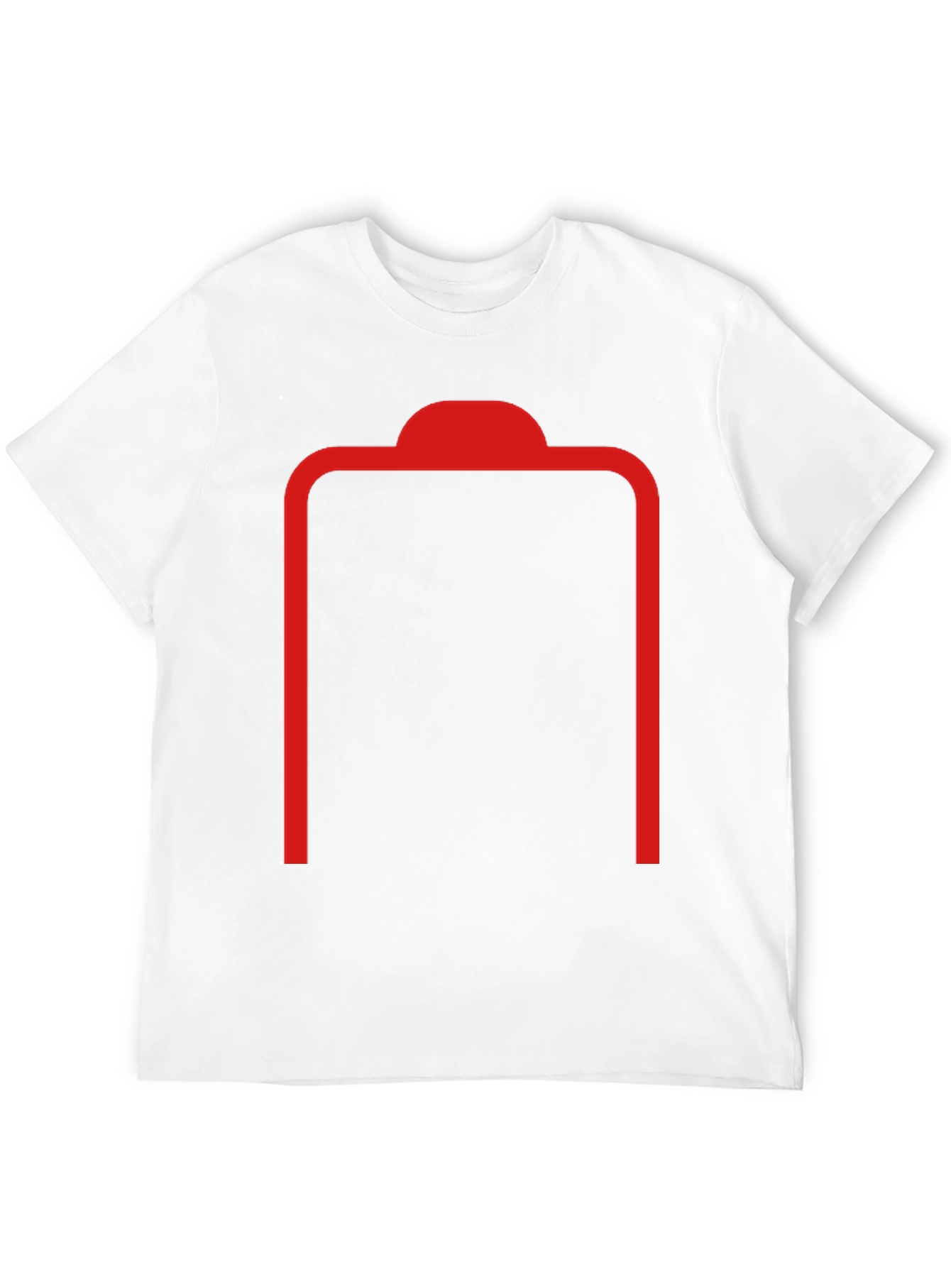 Modern Graphic Tee - Red Arch Design