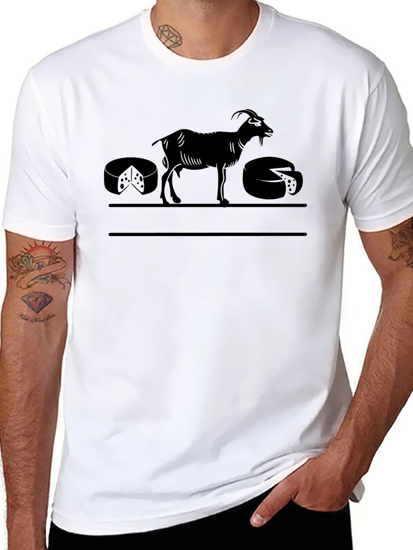 Goat Cheese Lover T-Shirt - Black