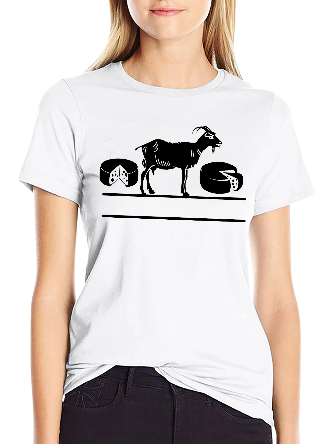 Goat Cheese Lover T-Shirt - Black