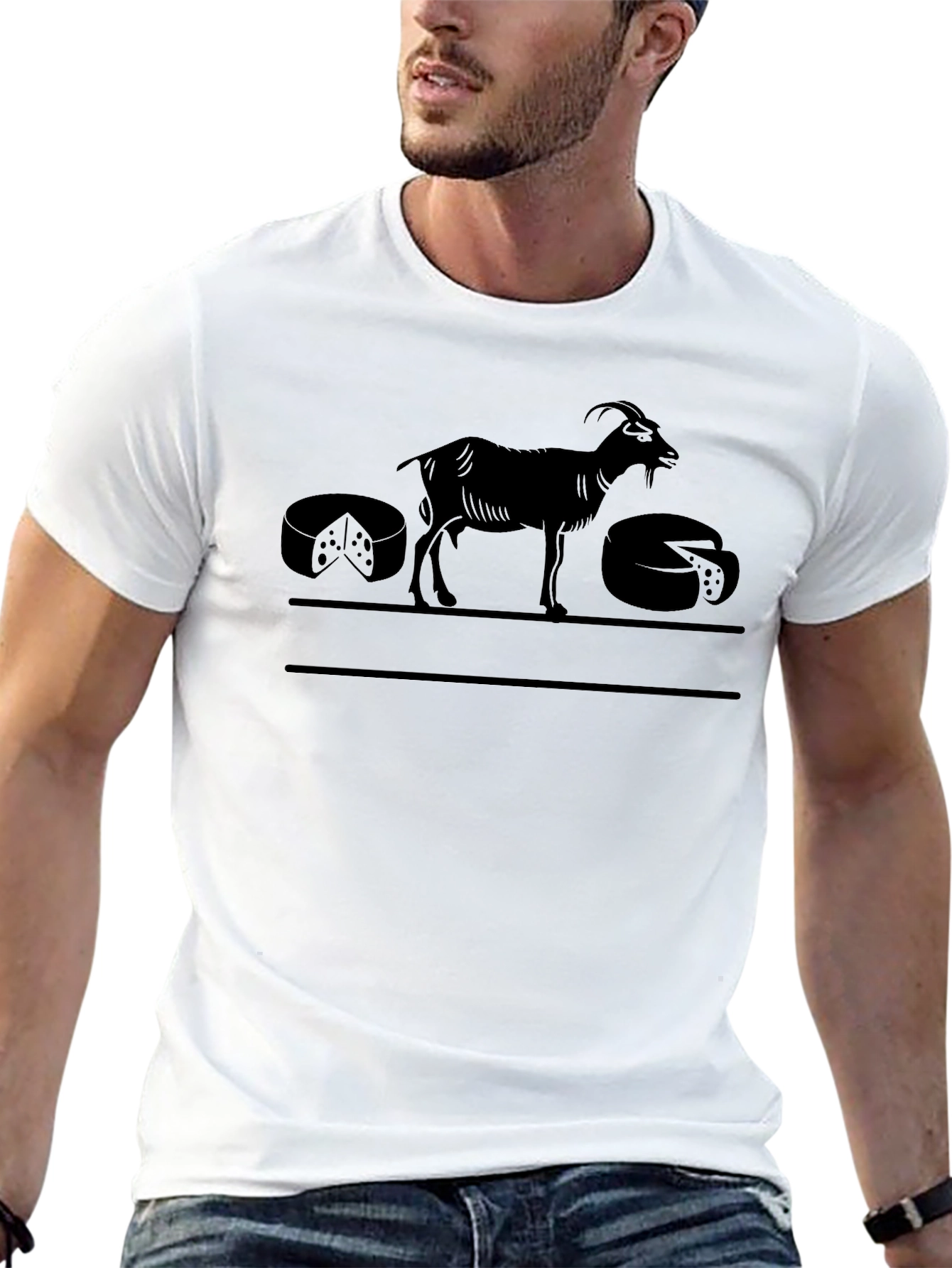Goat Cheese Lover T-Shirt - Black