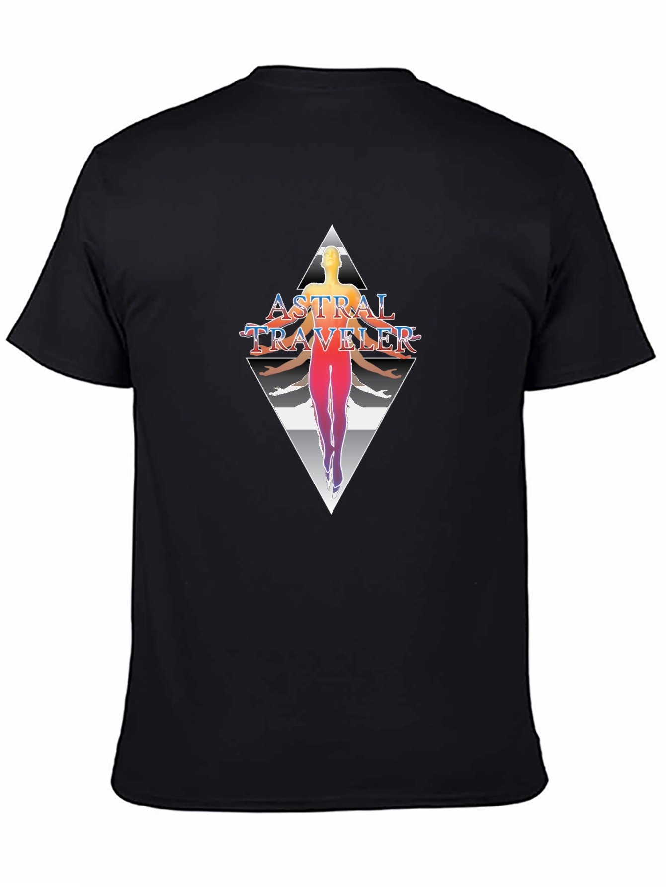 Astral Traveler Graphic T-Shirt - Black
