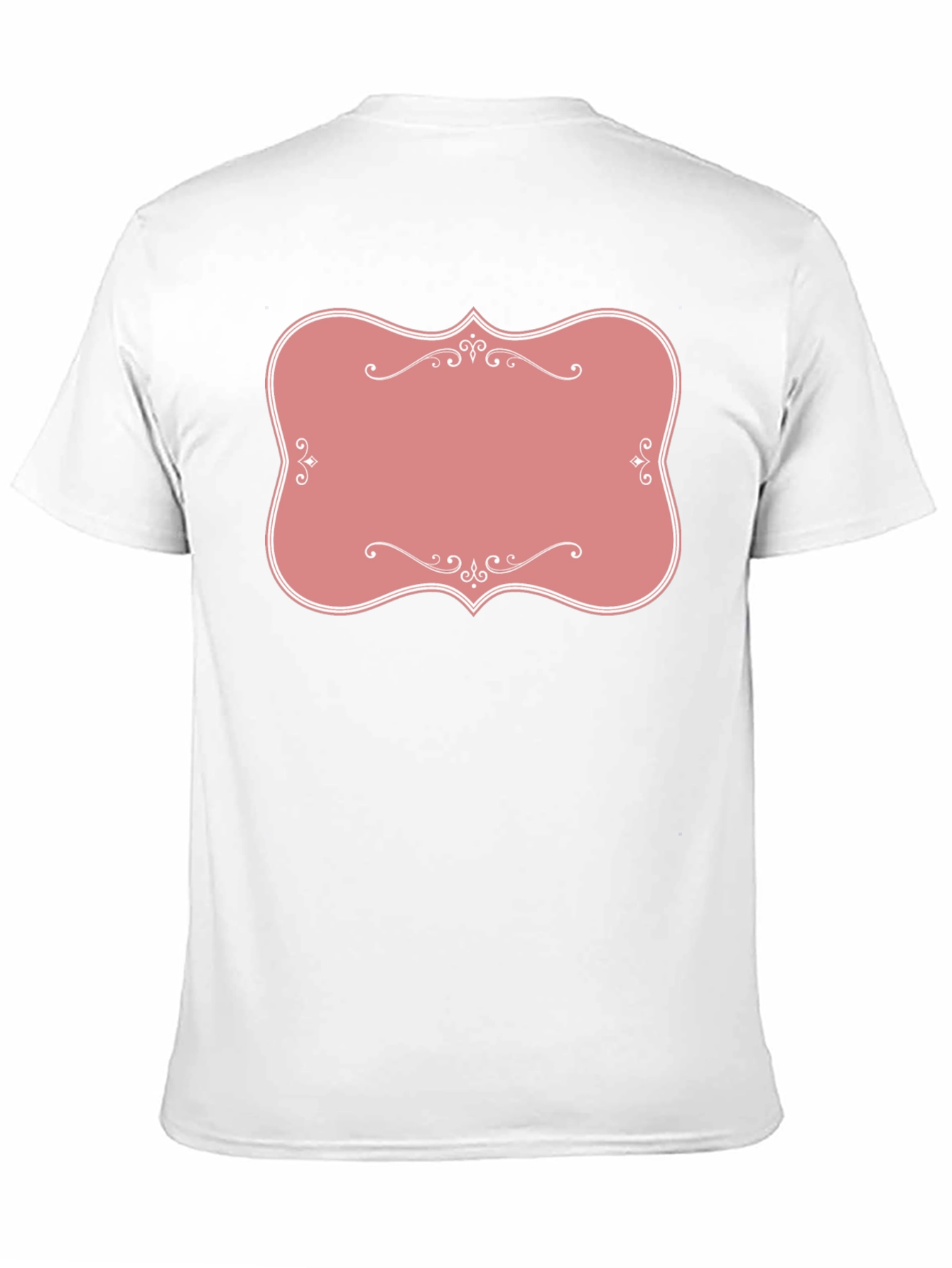 Black T-Shirt with Pink Label