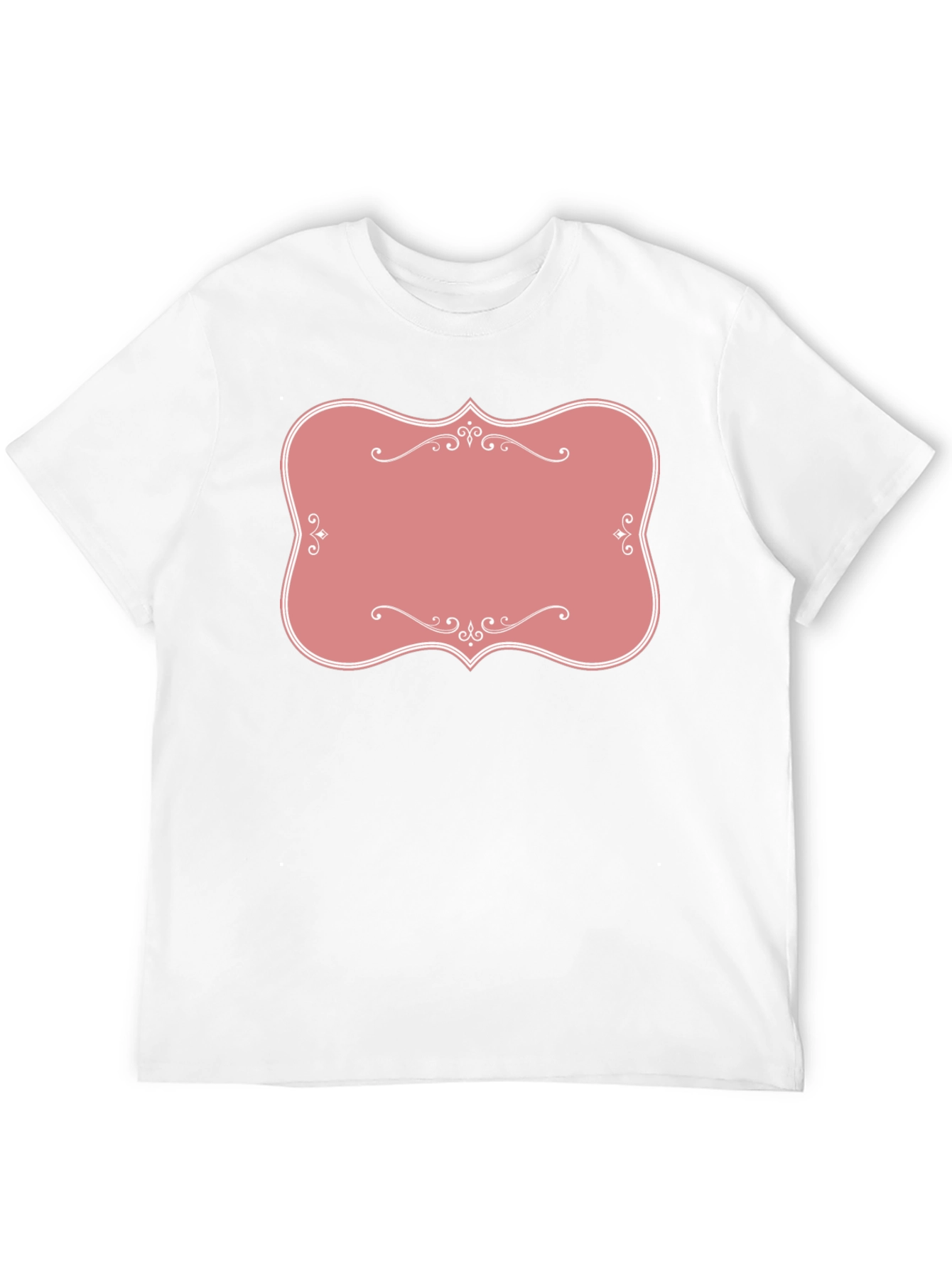 Black T-Shirt with Pink Label