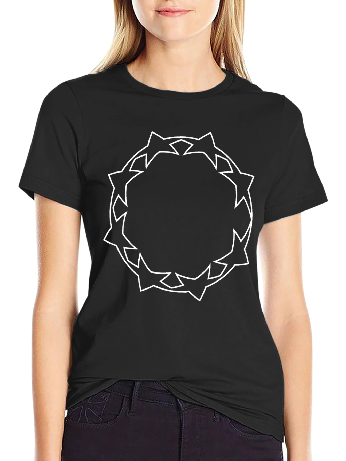 Geometric Crown T-Shirt - Modern Graphic Tee
