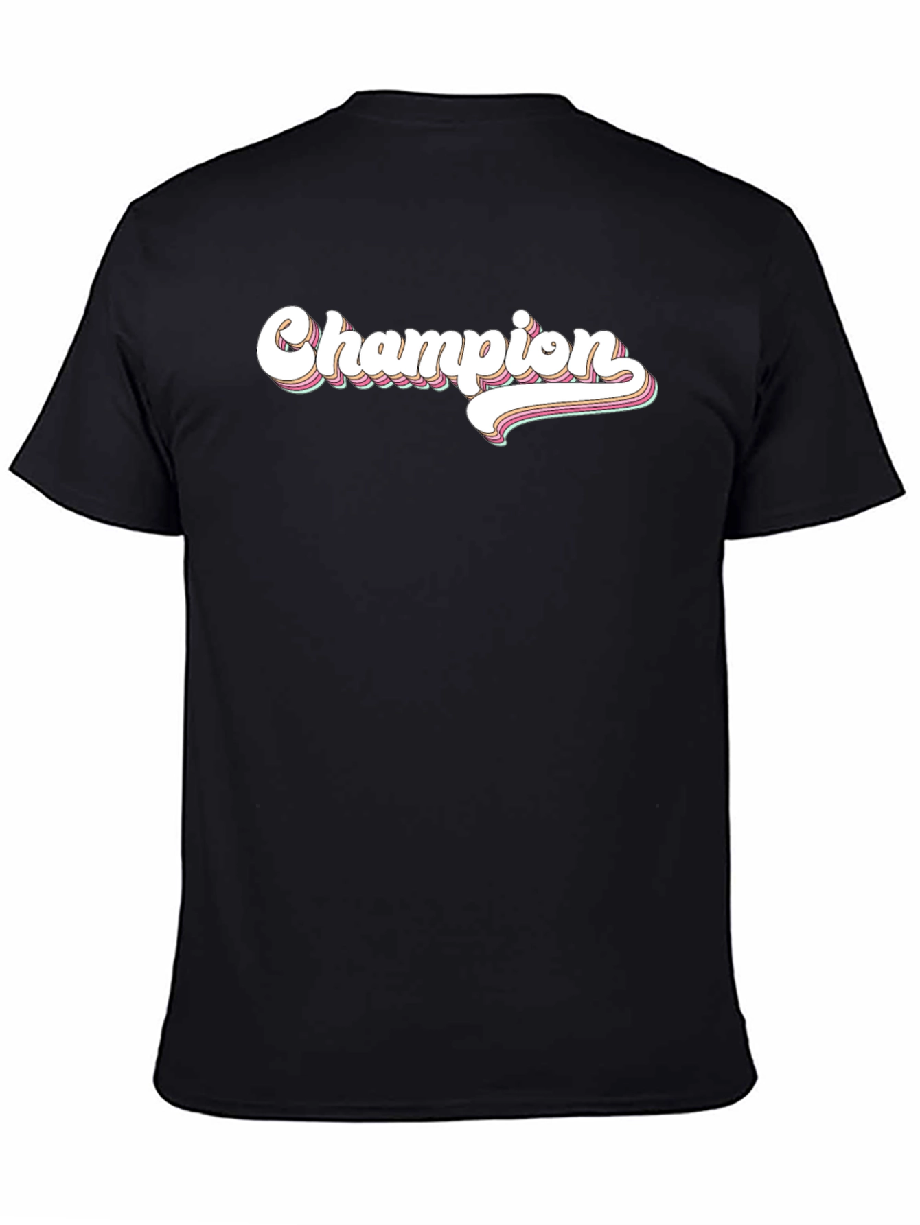Champion Retro Graphic Black T-Shirt