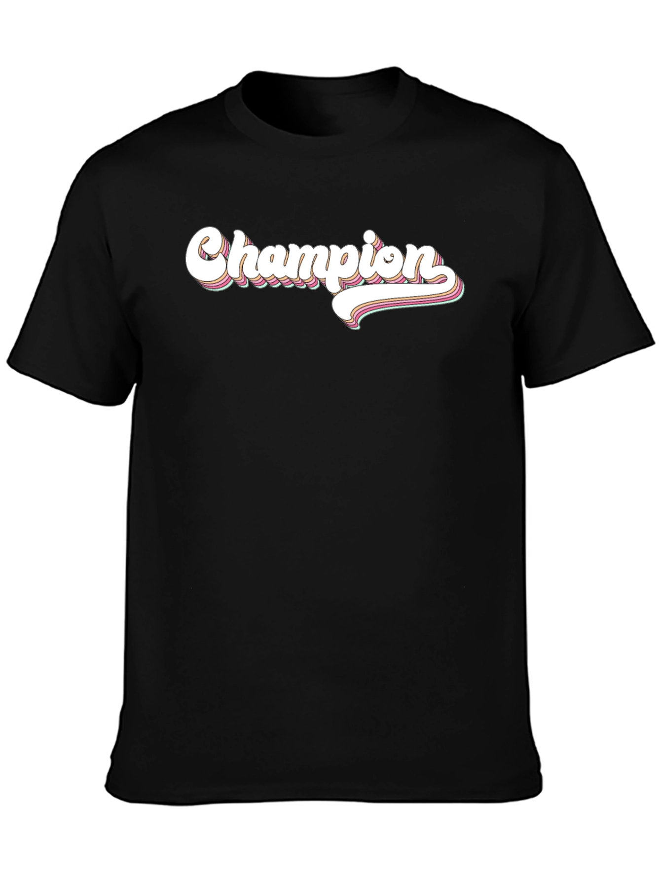 Champion Retro Graphic Black T-Shirt