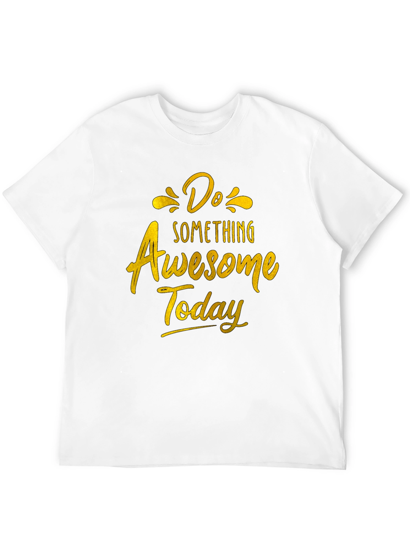 Do Something Awesome Today Black T-Shirt