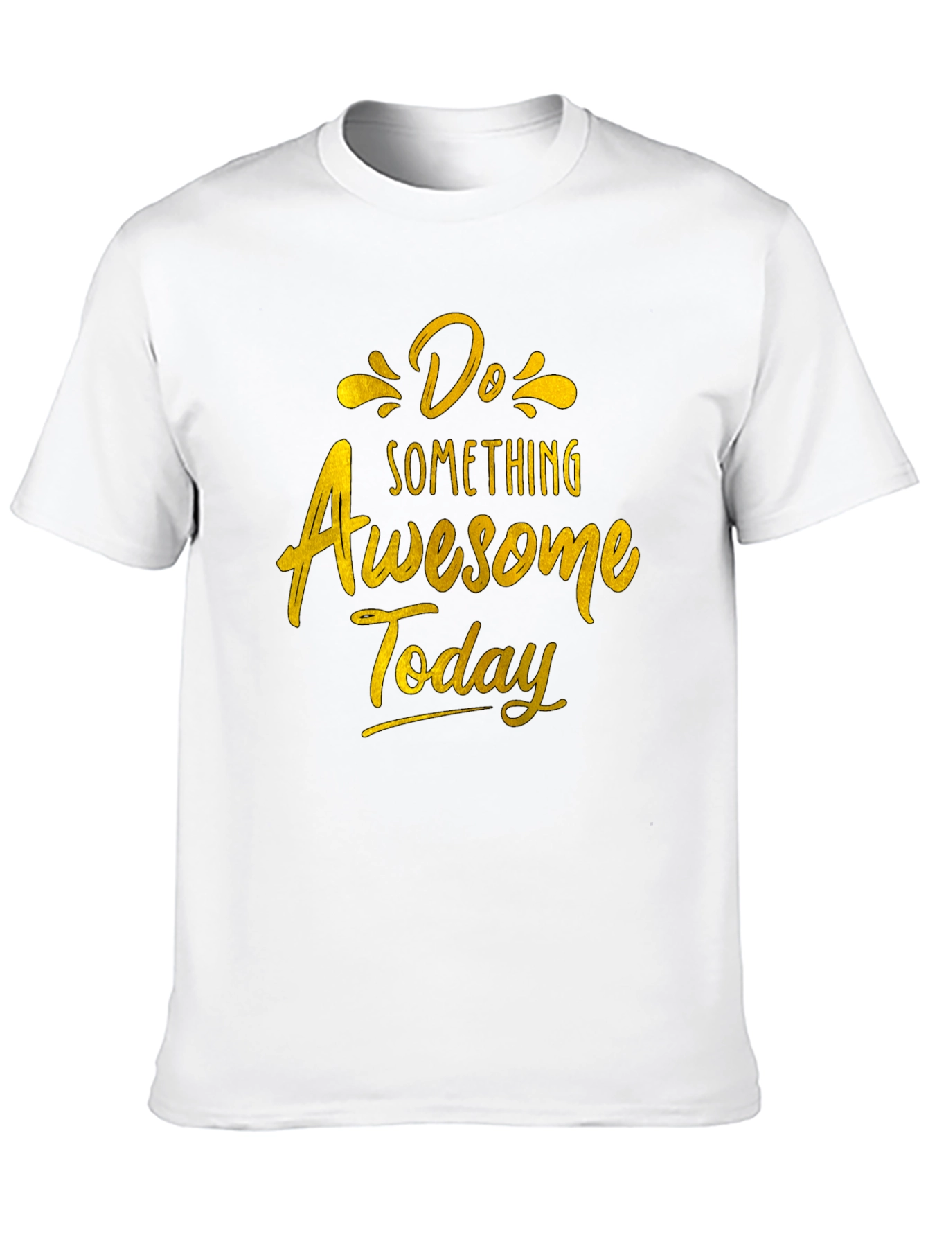 Do Something Awesome Today Black T-Shirt