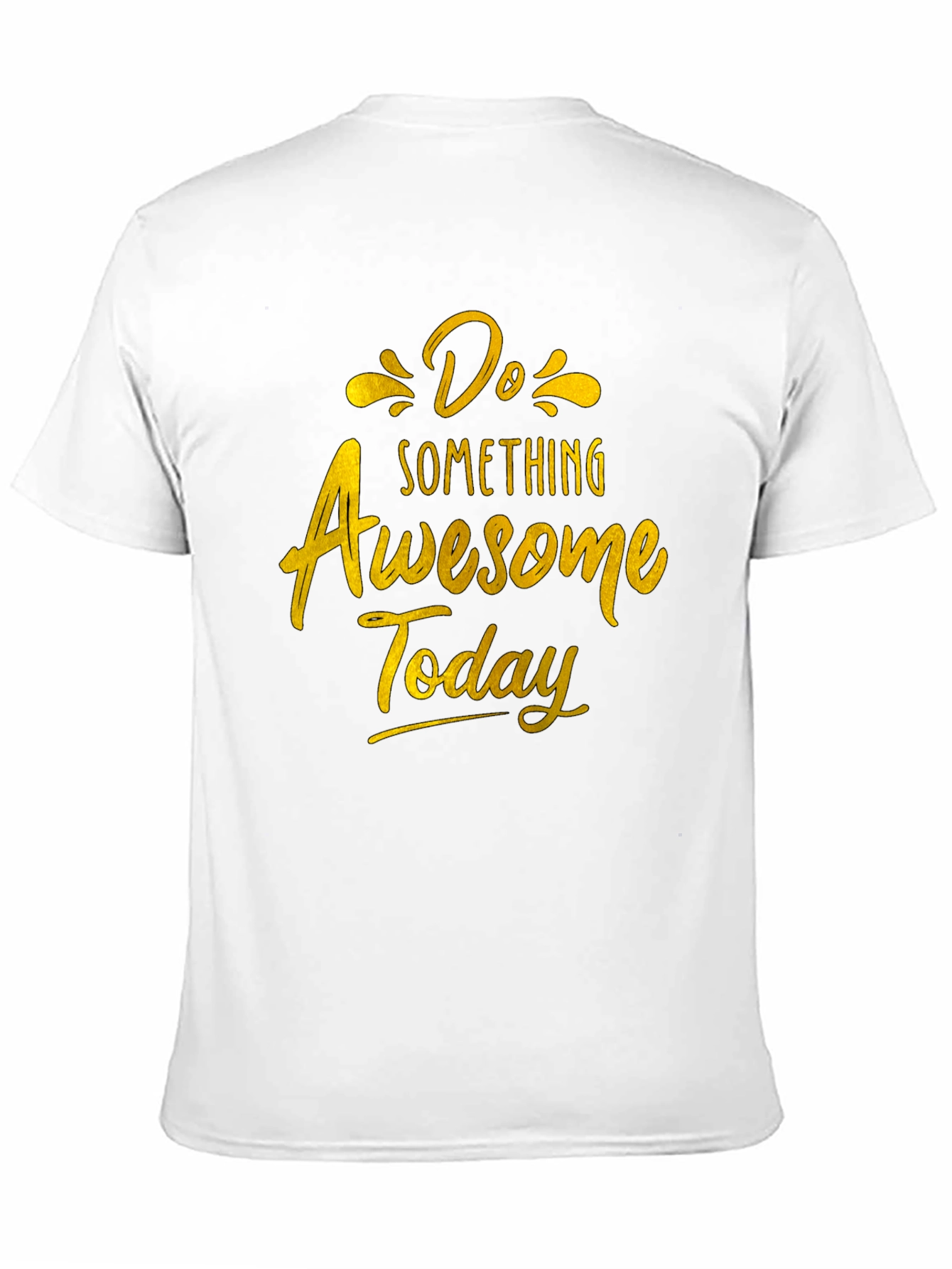 Do Something Awesome Today Black T-Shirt