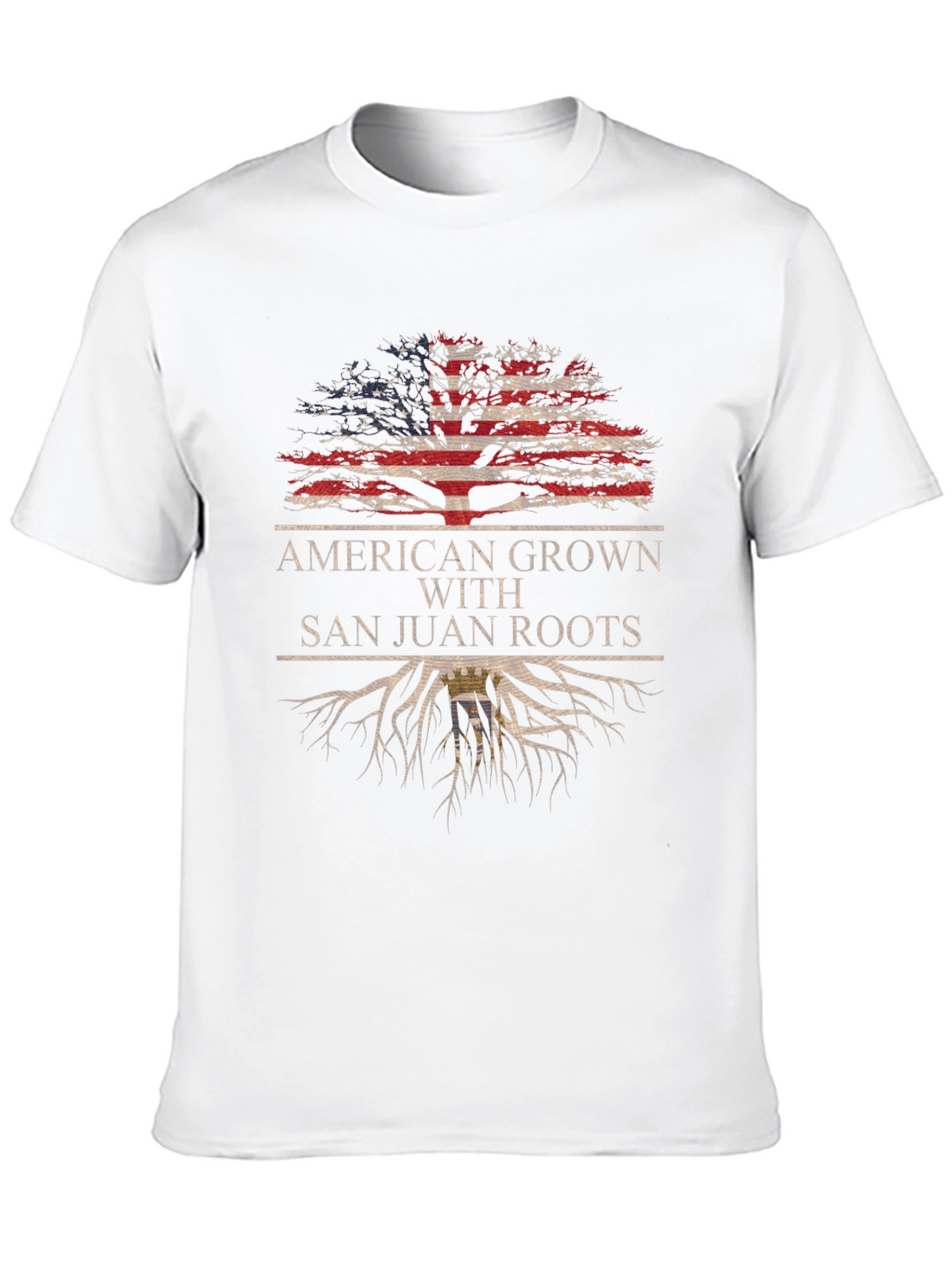 American Grown with San Juan Roots Graphic T-Shirt