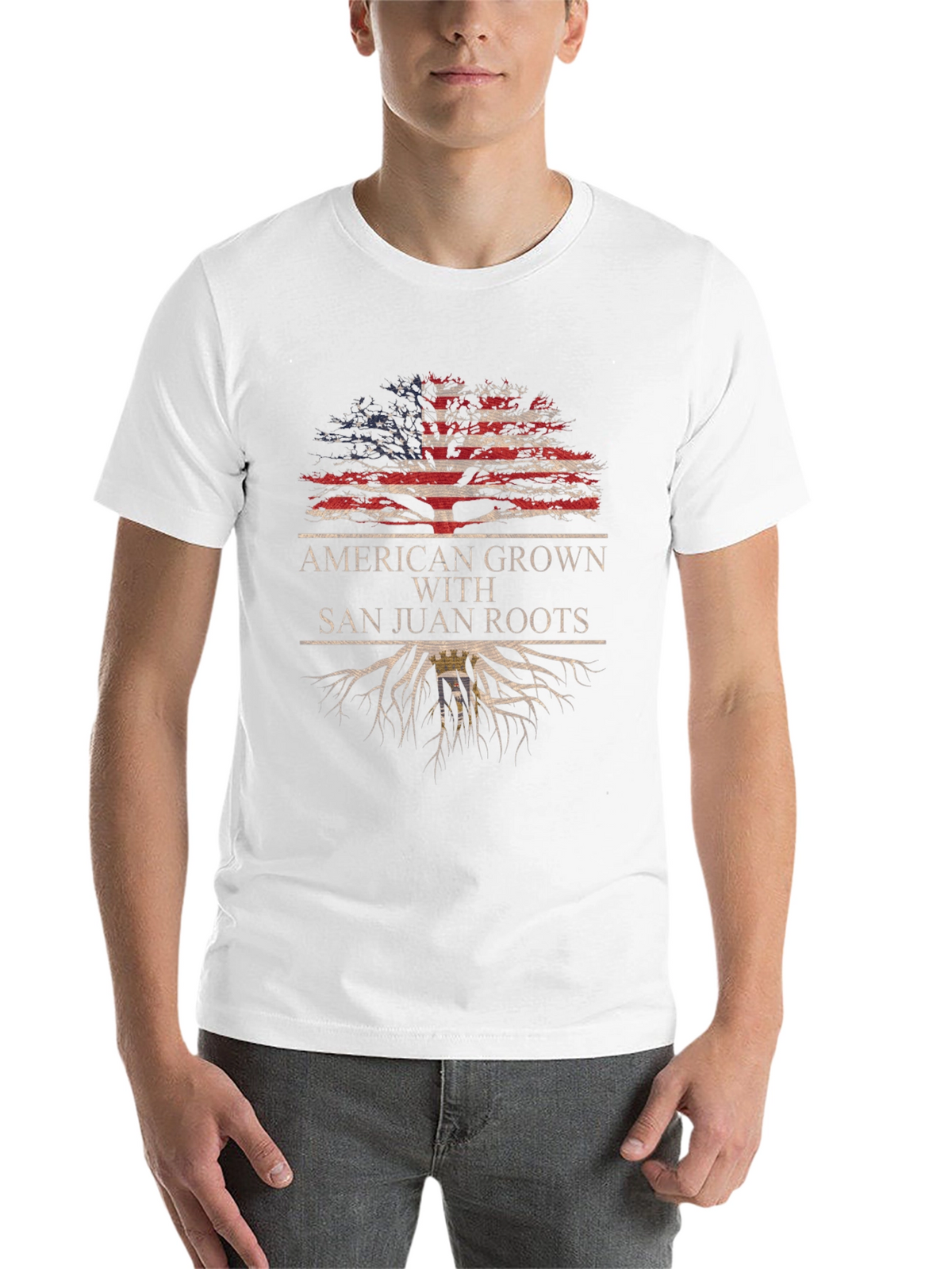 American Grown with San Juan Roots Graphic T-Shirt