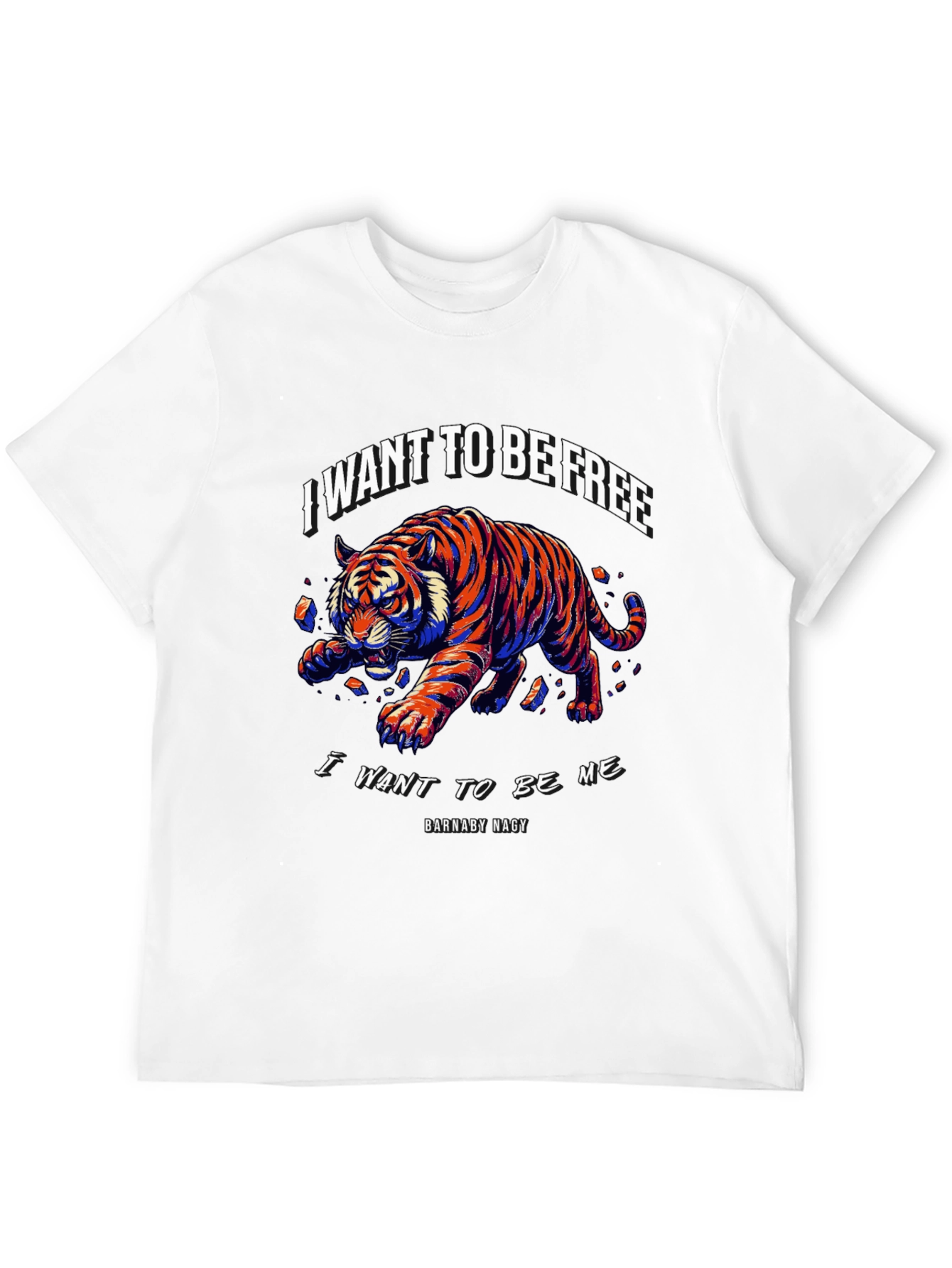 I Want to Be Free Tiger Graphic Tee